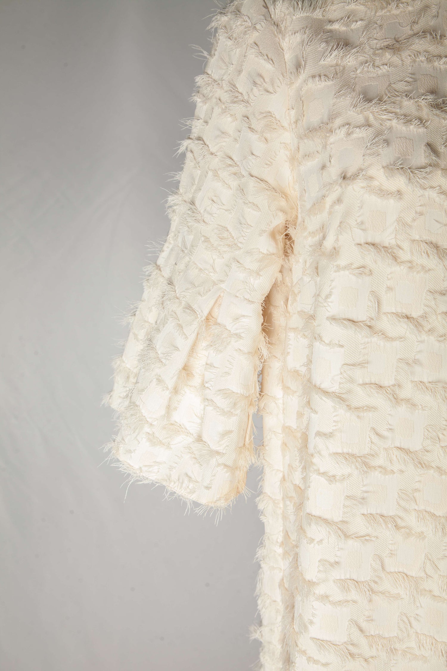 Average River Island White Textured Dress Size XS Polyester