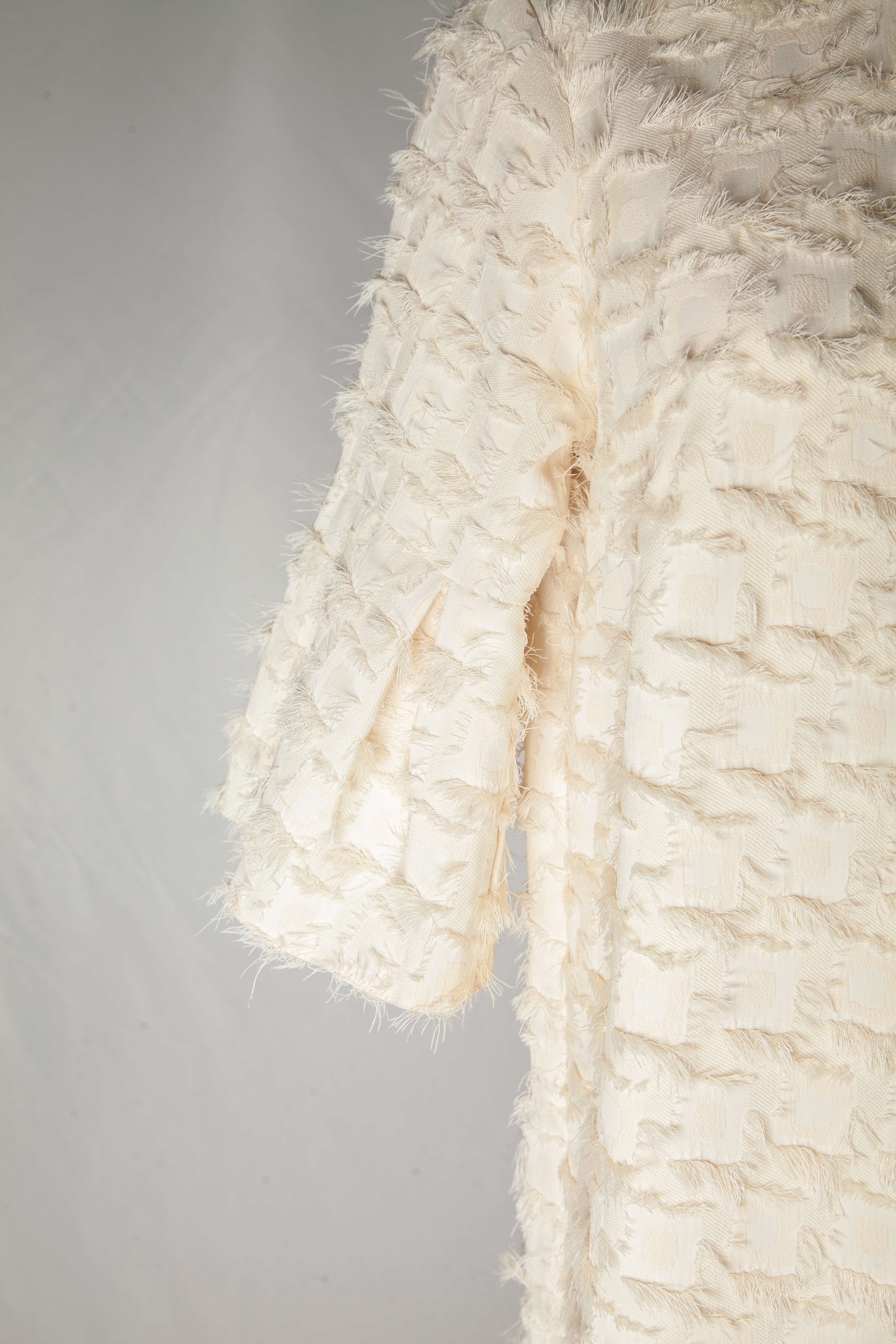 Average River Island White Textured Dress Size XS Polyester