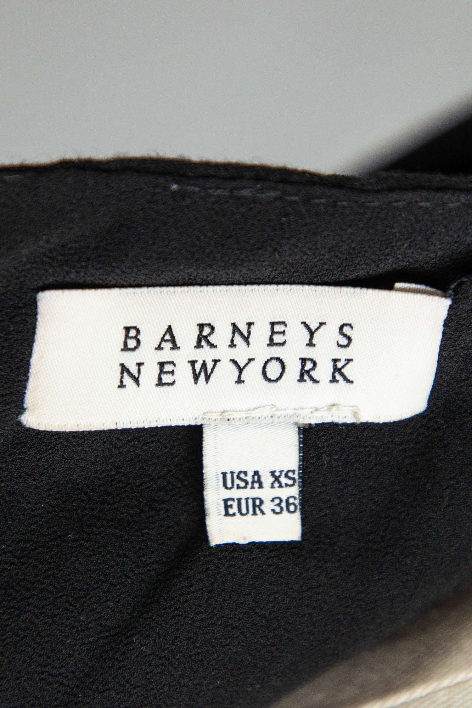 Excellent Barneys Newyork Black Sleeveless Dress V Neck Pleated Design