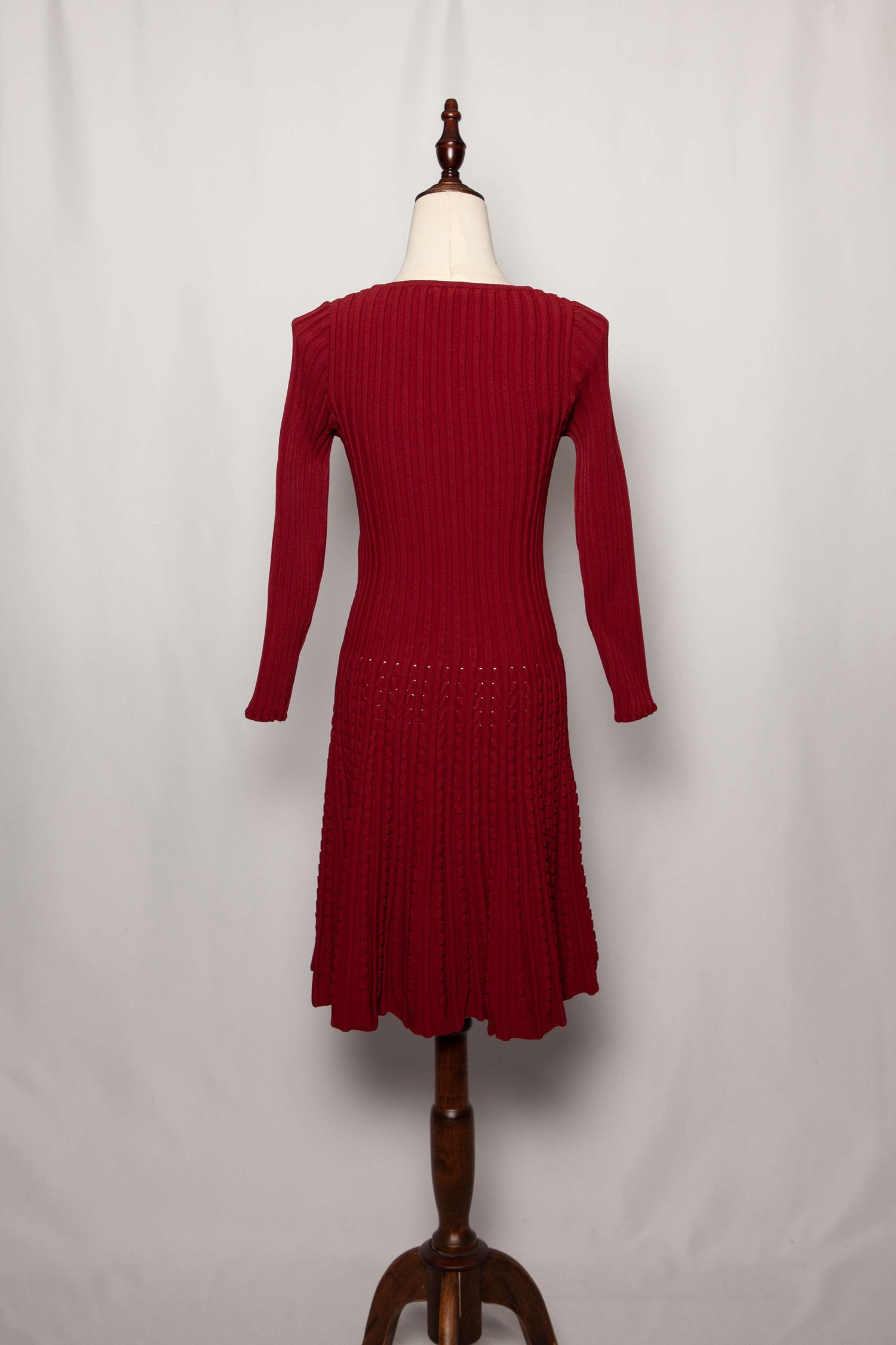 Excellent Fendi Red Knitted Dress Size S Women