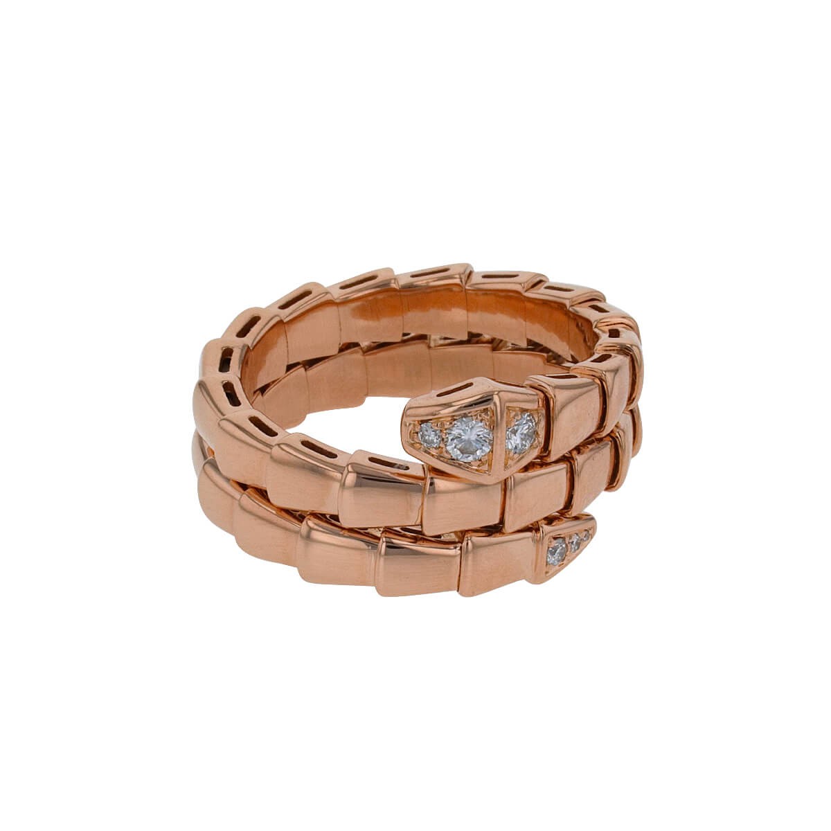 Bulgari Serpenti Viper diamonds and gold ring