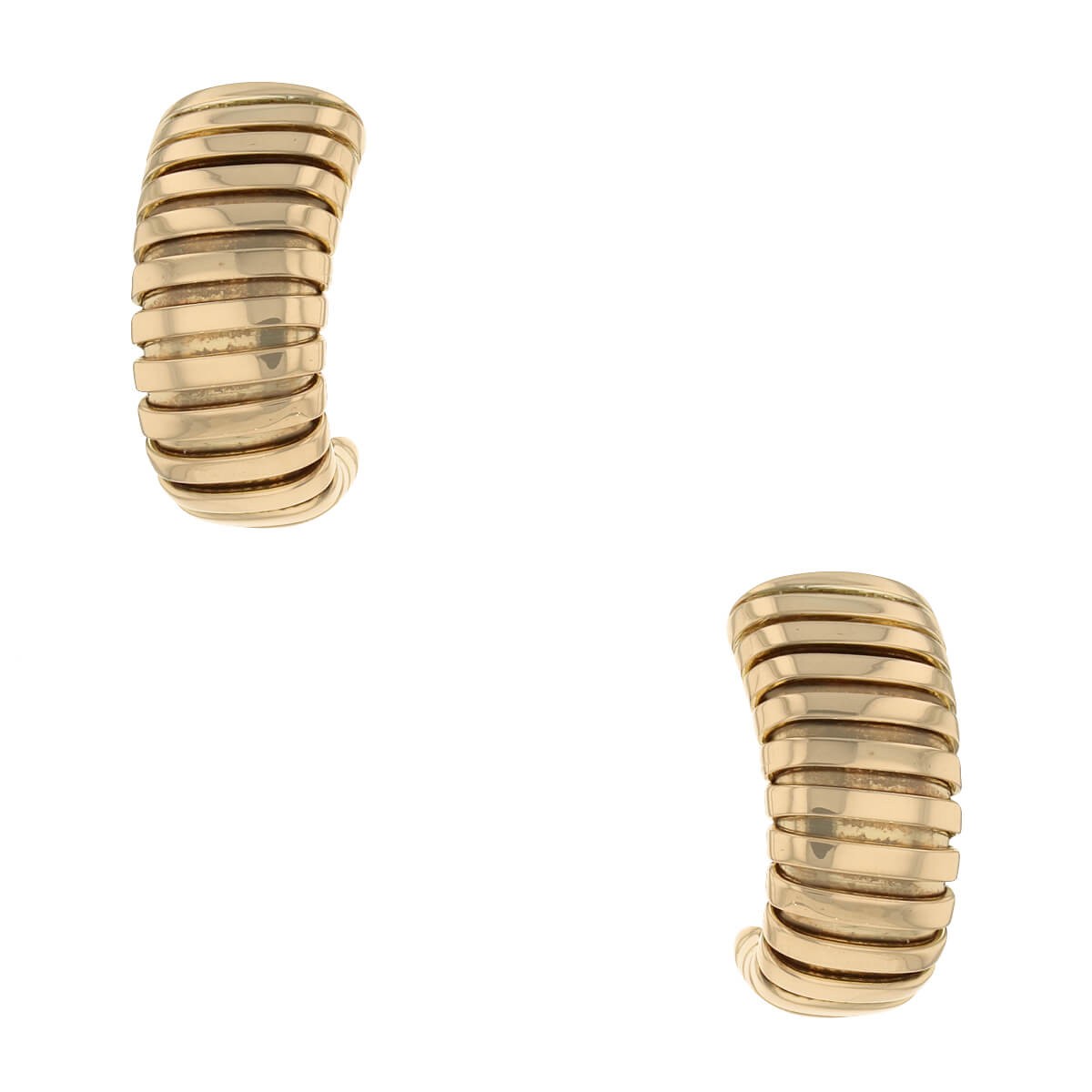 Bulgari Tubogas gold earrings
