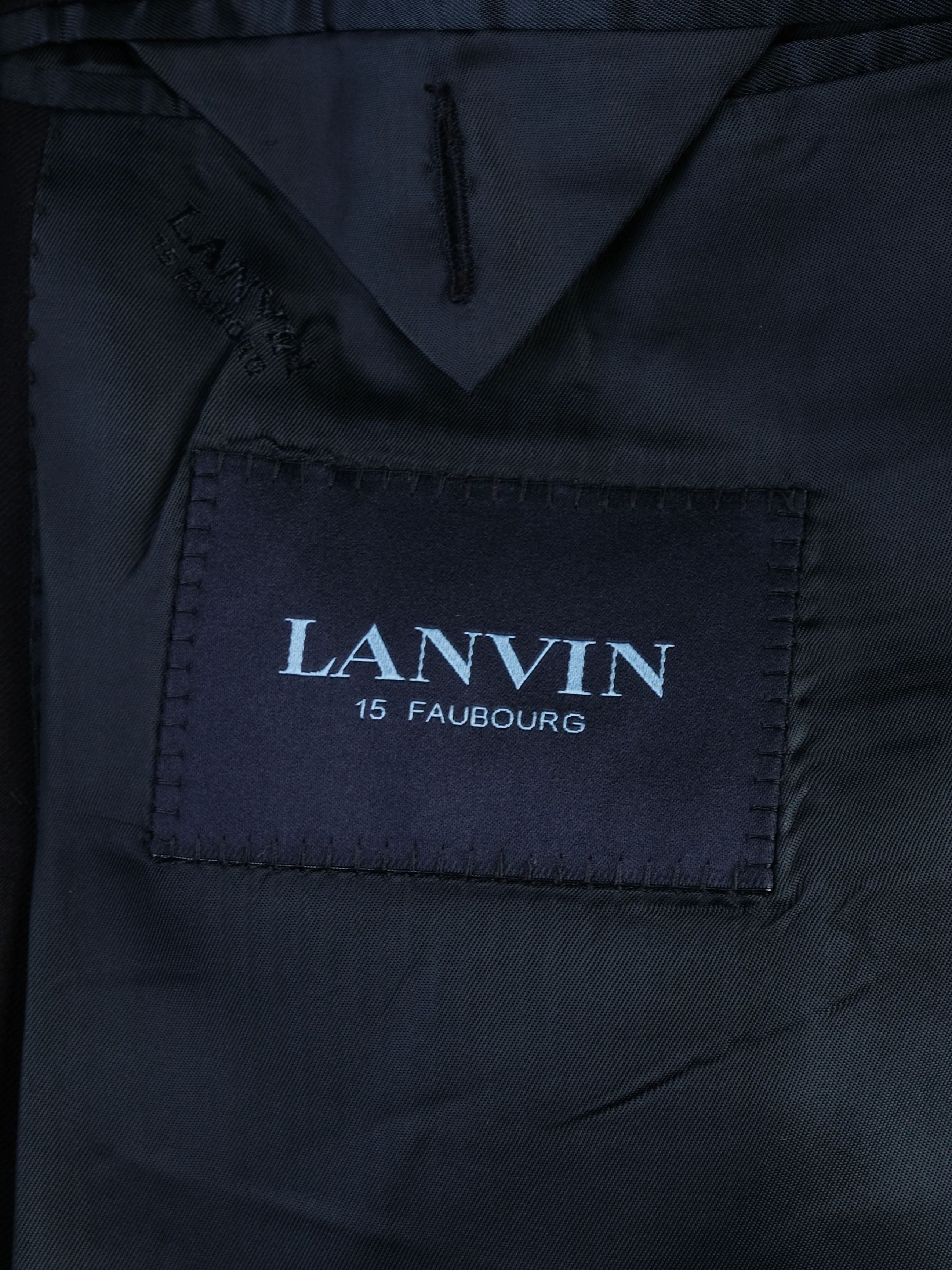 Excellent Lanvin Black Formal Blazer Size XXL for Men