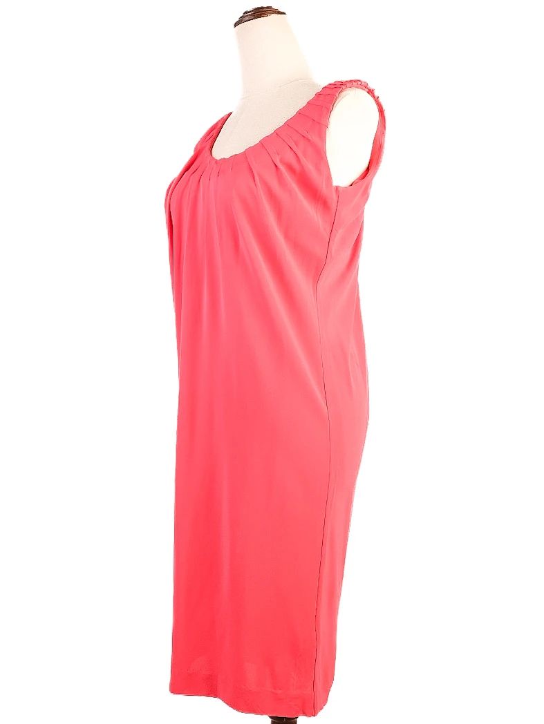 Excellent Escada Red Asymmetrical Dress Size XS Viscose
