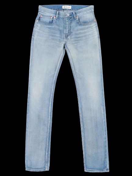 NEW Balenciaga Light Blue Jeans Cotton Size S for Women