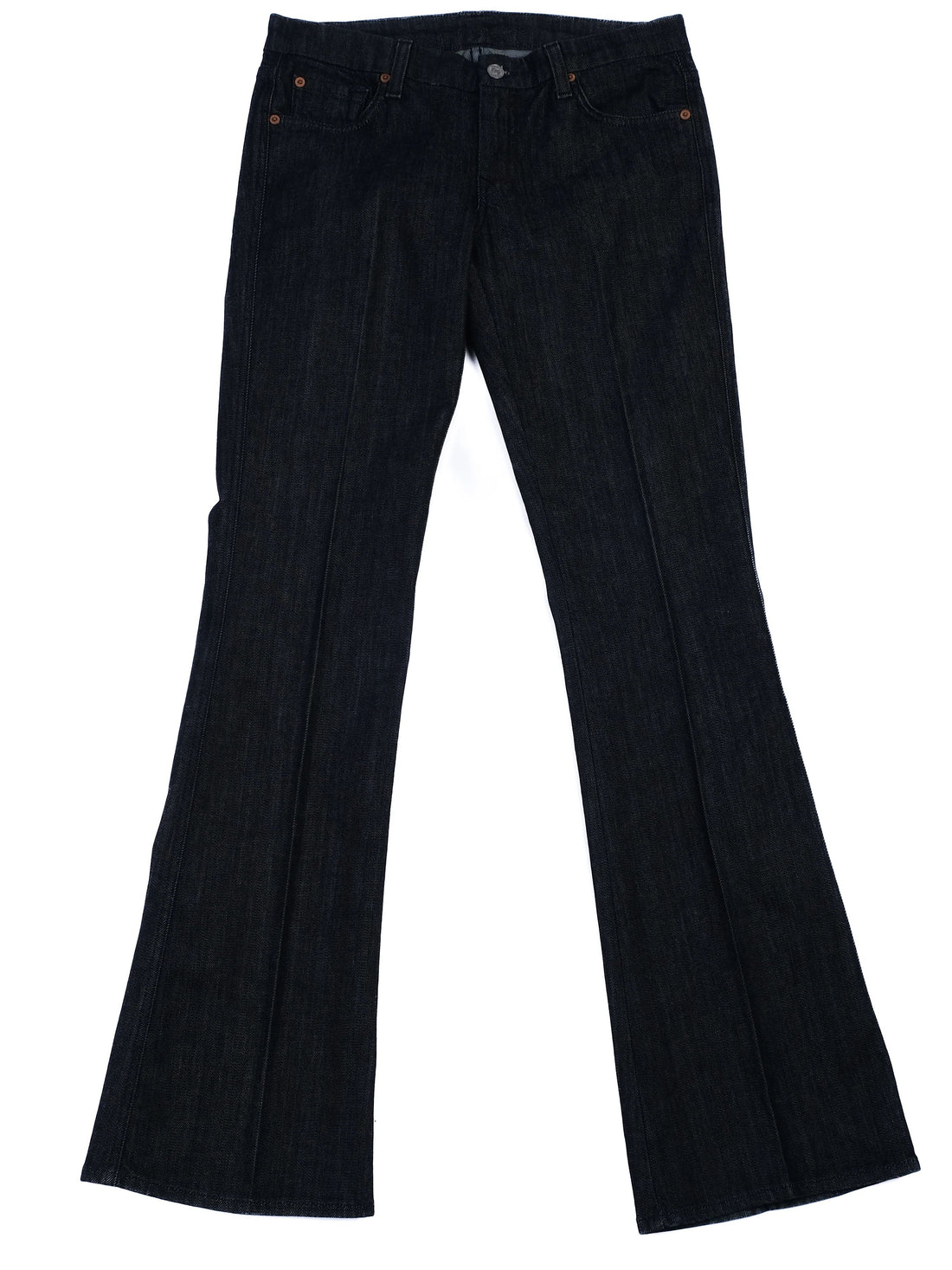 Excellent 7 For All Mankind Blue Bootcut Jeans Size M Cotton