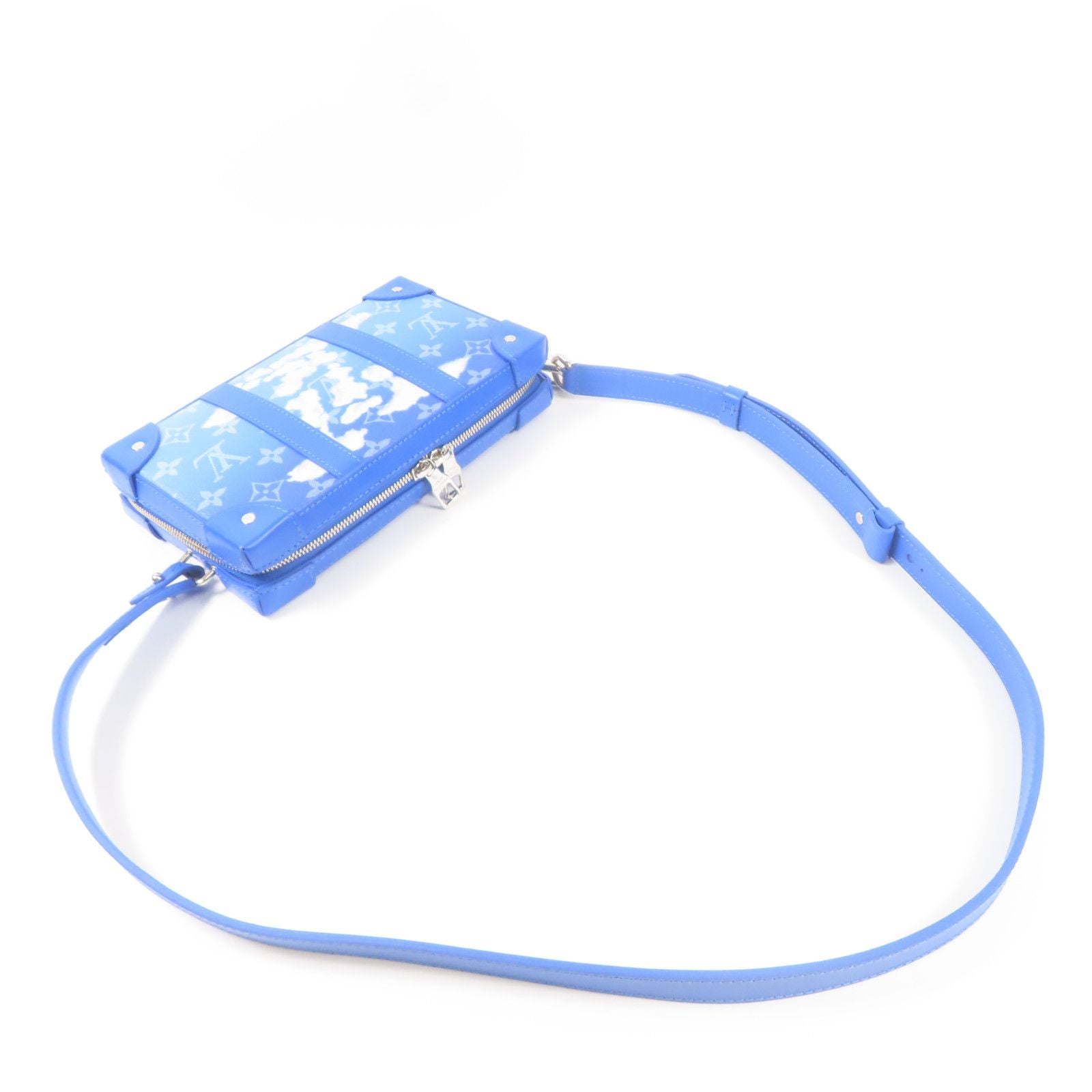 Louis Vuitton Monogram Clouds Soft Trunk Wallet Blue Shoulder Bag M 45432