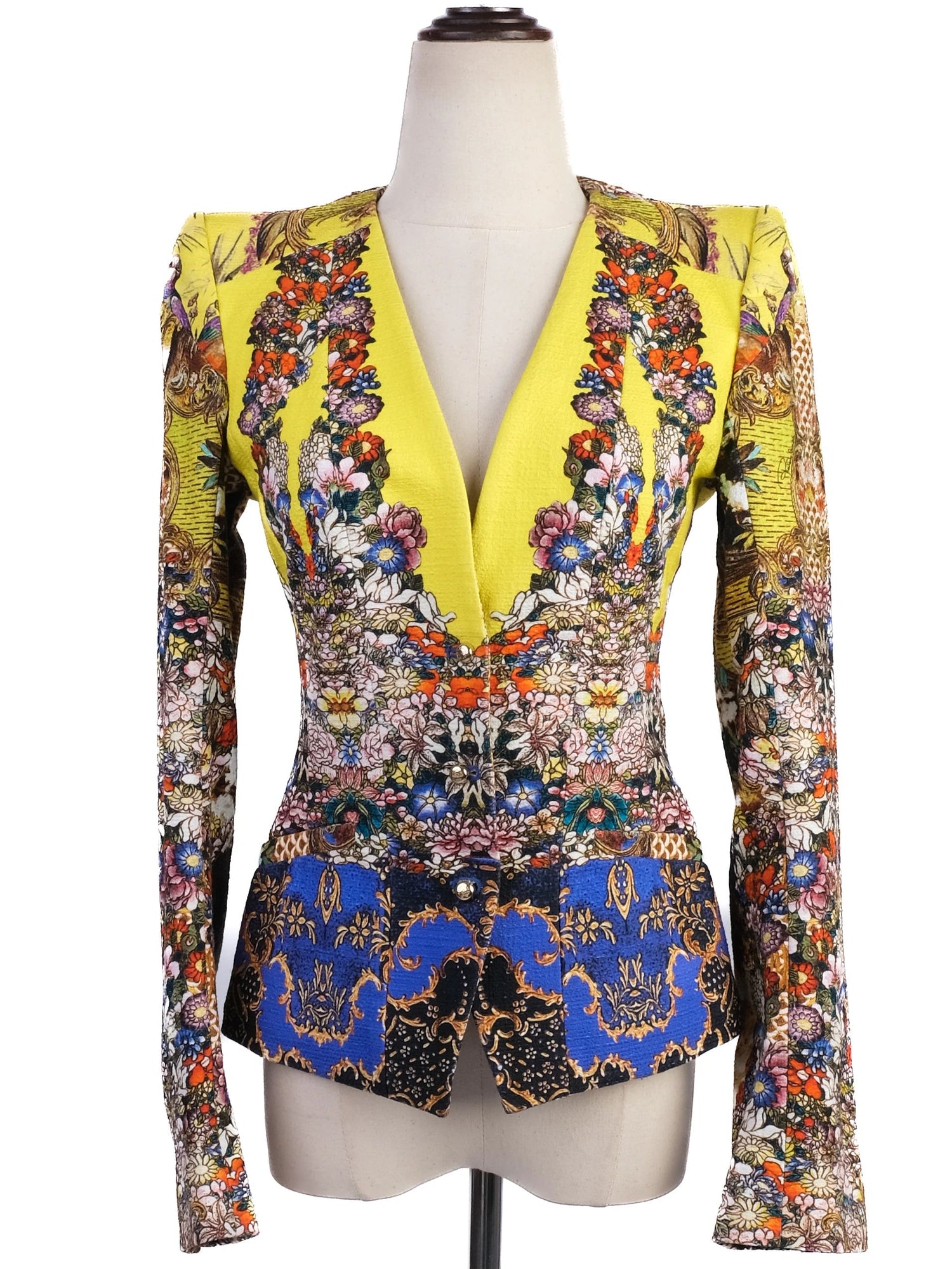 Excellent Roberto Cavalli Vibrant Blazer S Combined Colors
