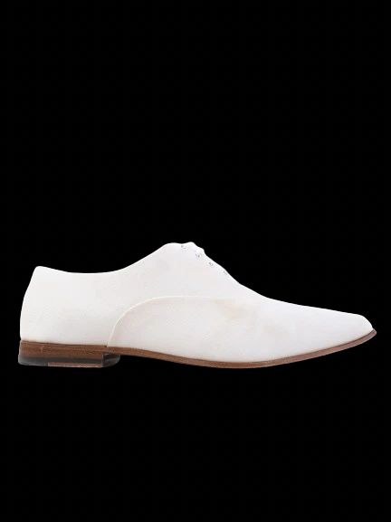 Excellent Prada White Leather Dress Shoes Size 41 for Men