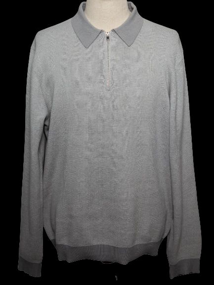 Good Condition Reiss Gray Cashmere Knit Sweater Size XXL
