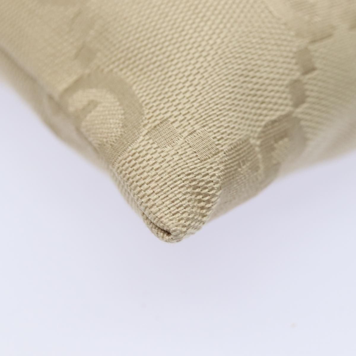 Gucci Gg Canvas Pouch Beige 039 1047 Auth