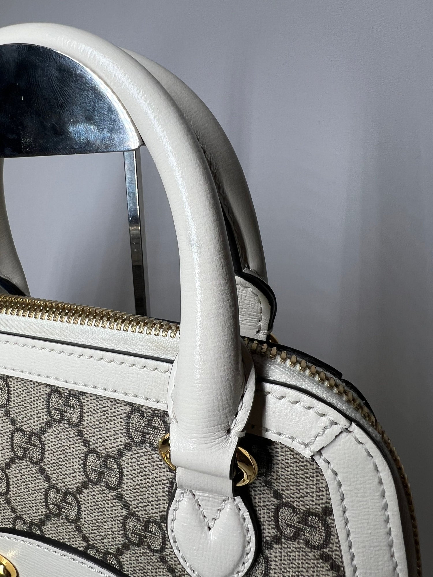 Gucci Horsebit 1955 Rounded Top Handle Mini, GG Supreme