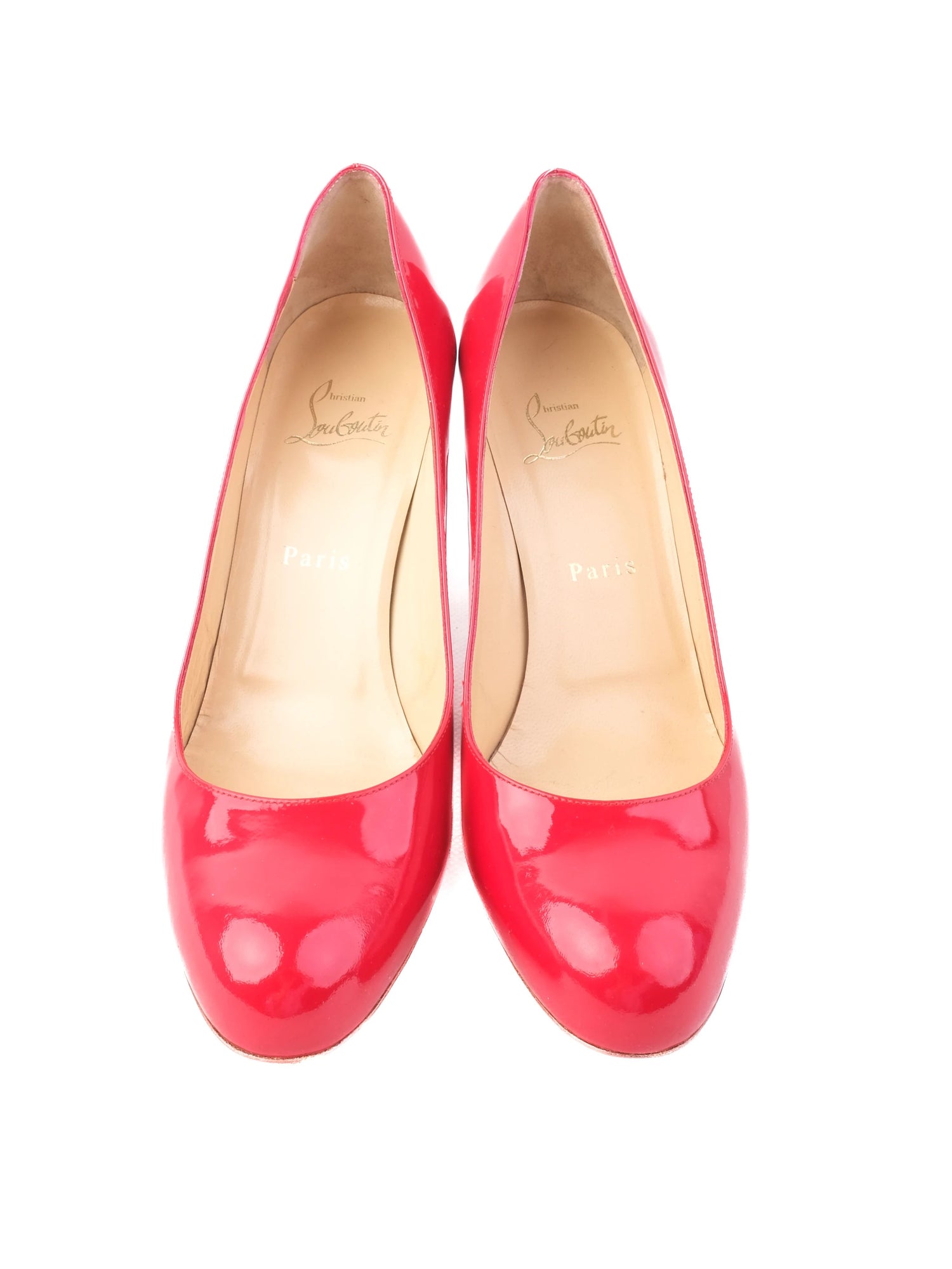 Good Christian Louboutin Red Leather High Heels Size 39 Pumps