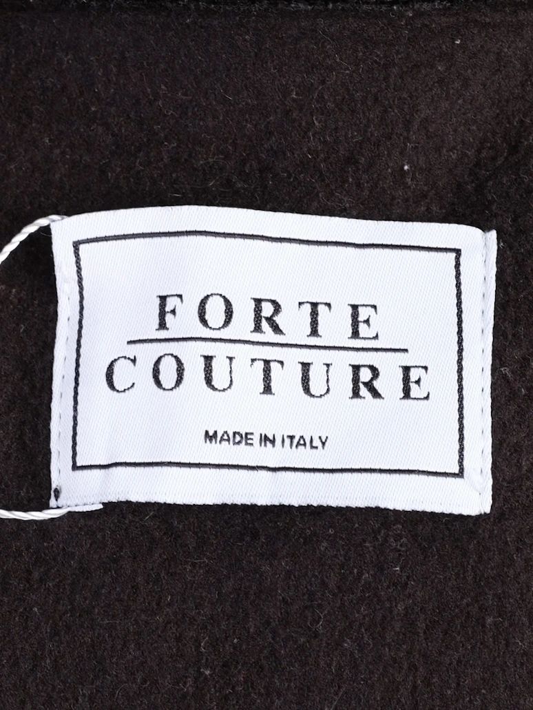 Excellent Forte Couture Black Zip-Up Jacket Size M,S