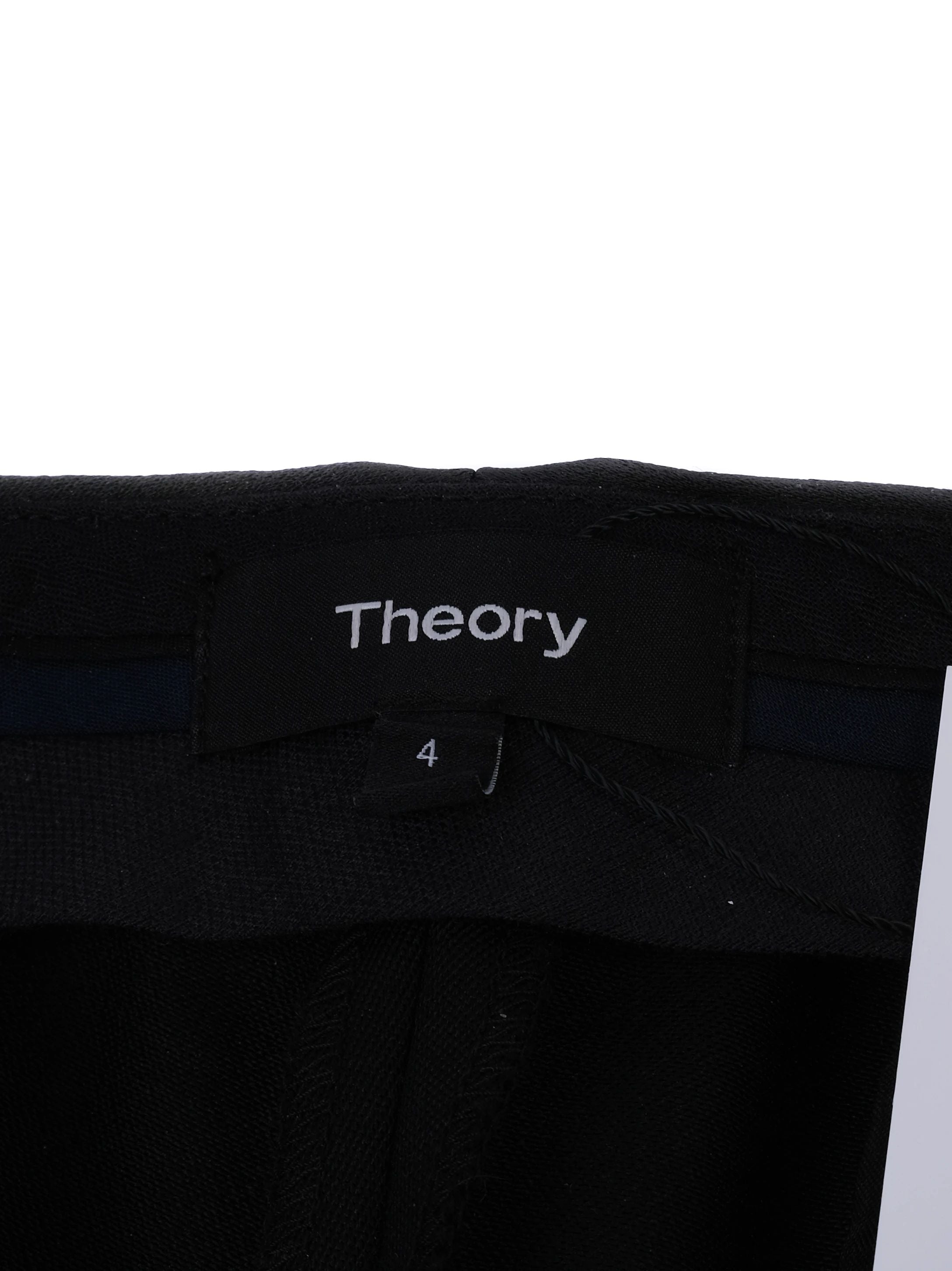 Excellent Theory Black Wool Pants Size 4 Women&