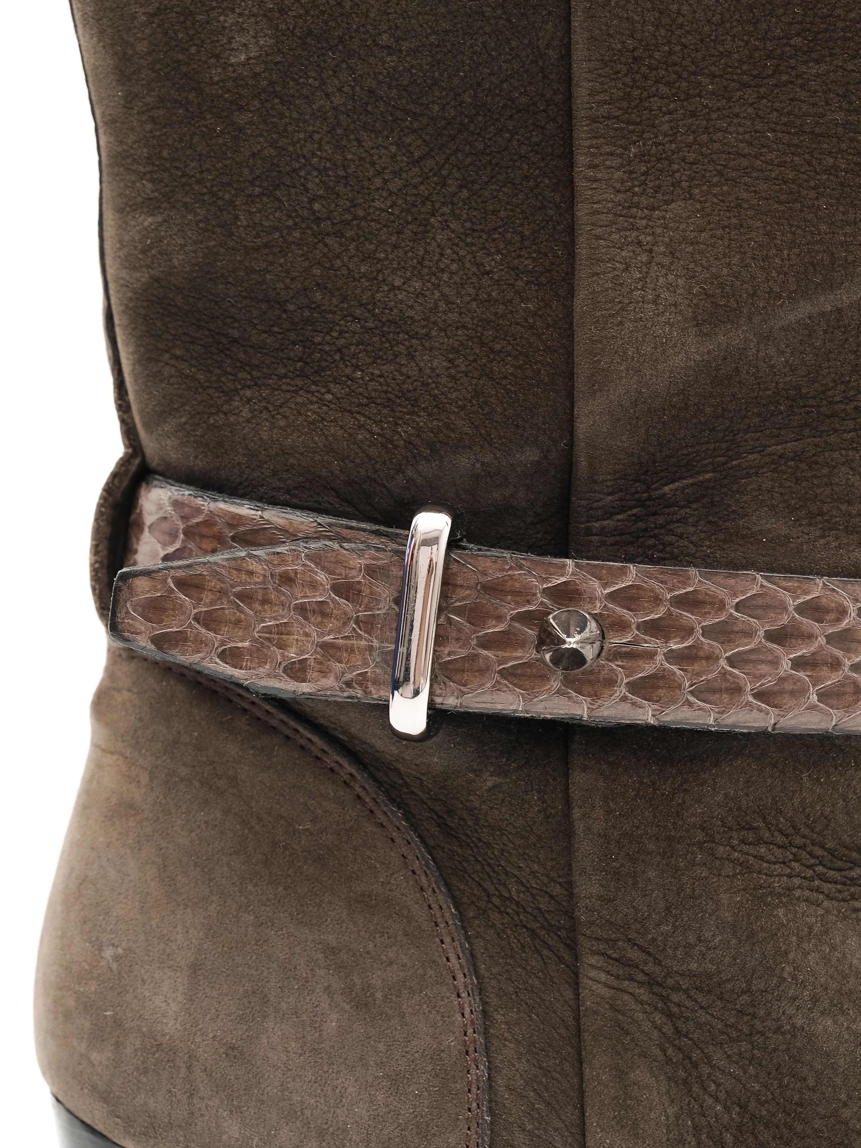 NEW Barbara Bui Green Suede Knee-High Boots Size 39