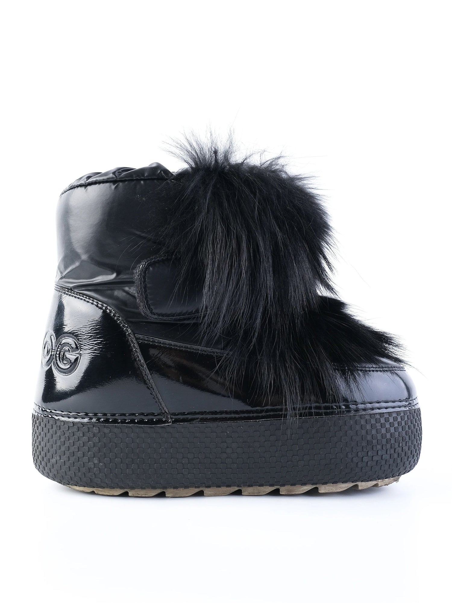 Excellent Jog Dog Kids Winter Boots Black Leather Size 34