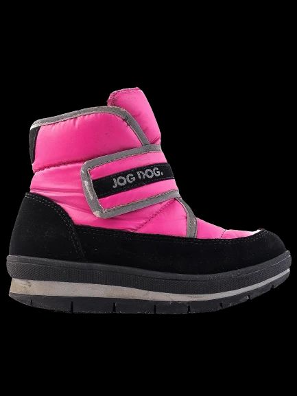 Excellent Jog Dog Pink Textile Winter Boots for Kids, Size 32