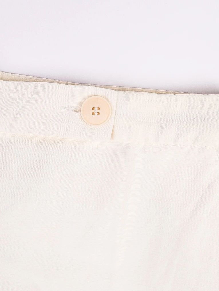 Excellent Emporio Armani White Cotton Pants for Women