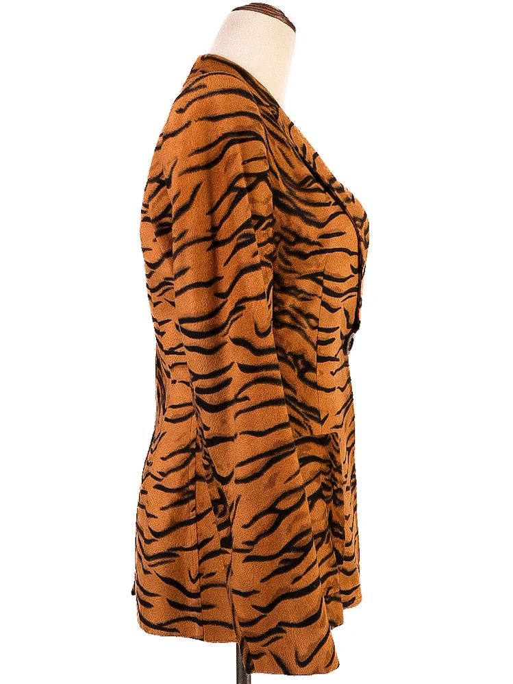 Excellent Moschino Blazer Tiger Stripe Viscose Long Sleeve