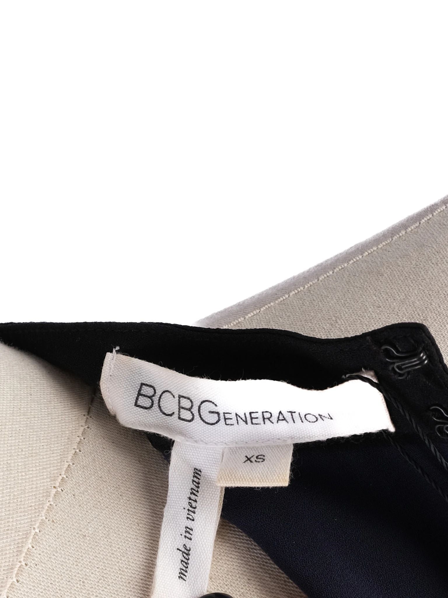 BCBGeneration Blue Halter Top with Black Collar Size XS - Excellent Condition