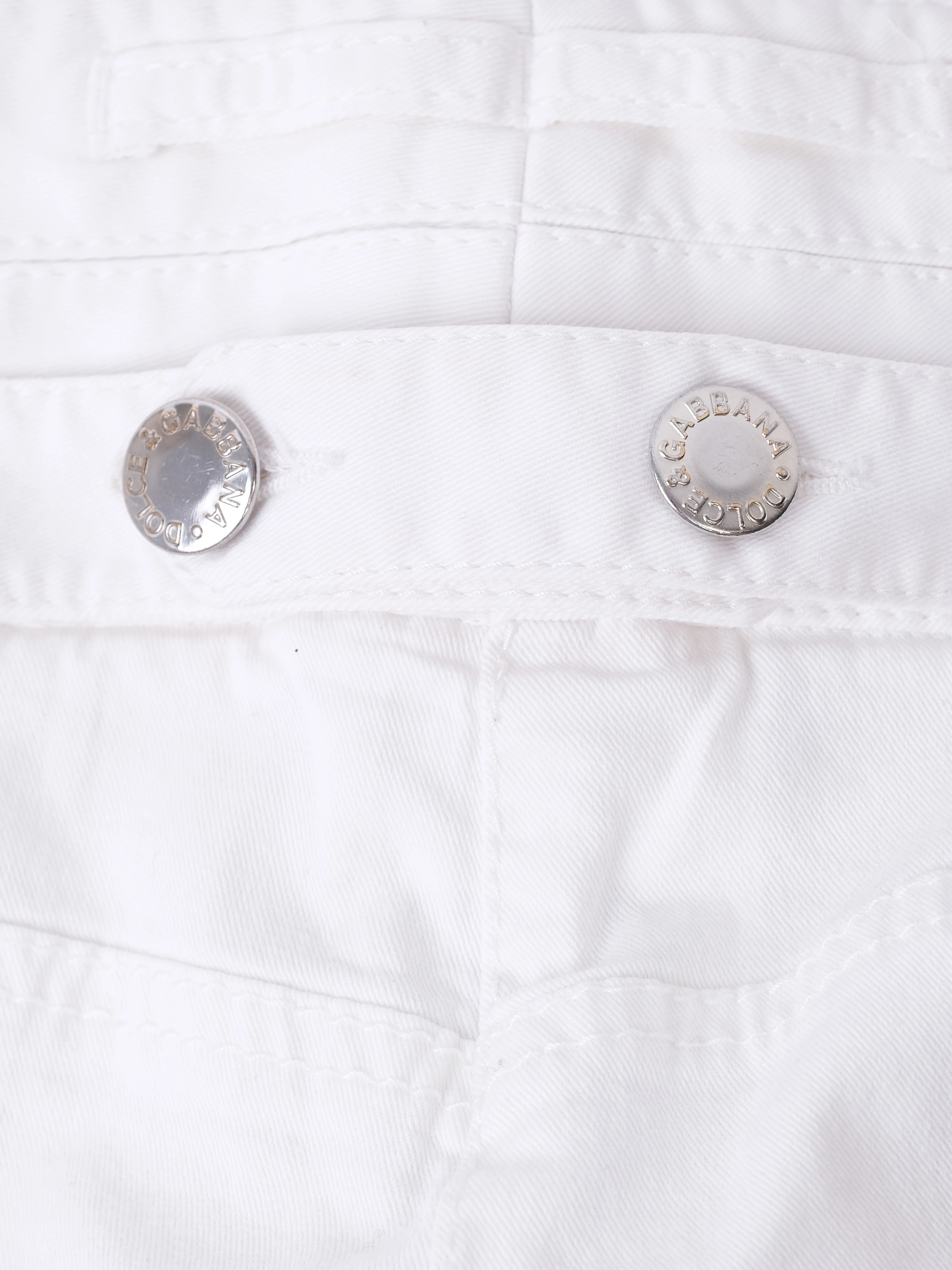 Excellent Dolce Gabbana White Cotton Women&