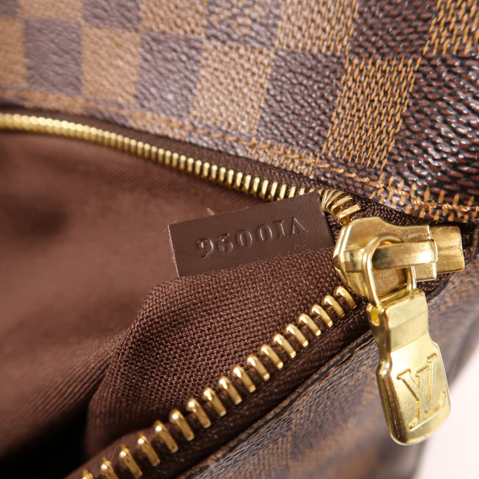 Louis Vuitton Damier Ebene Messenger Bag Palm Color Brown Shoulder Bag N 51125