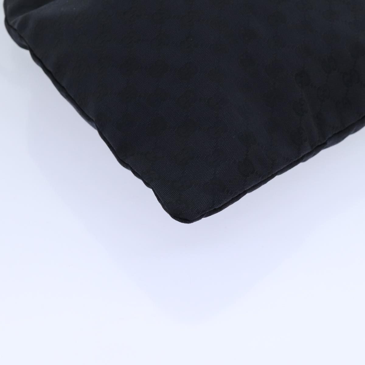 Gucci Gg Canvas Purse Pouch Black 014 1135 Auth