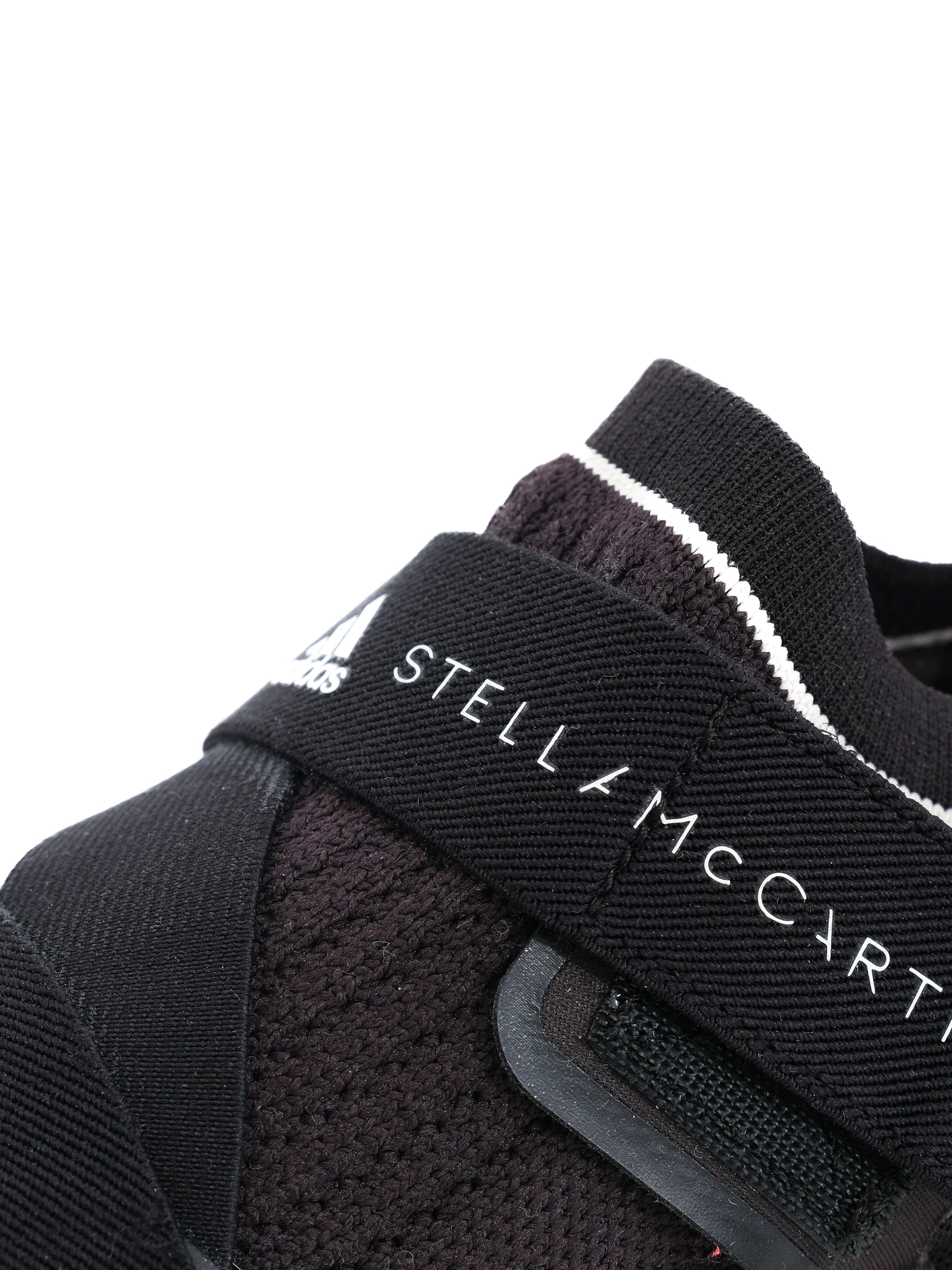 Stella McCartney Black Textile Sneakers Size 37.5 Excellent Condition