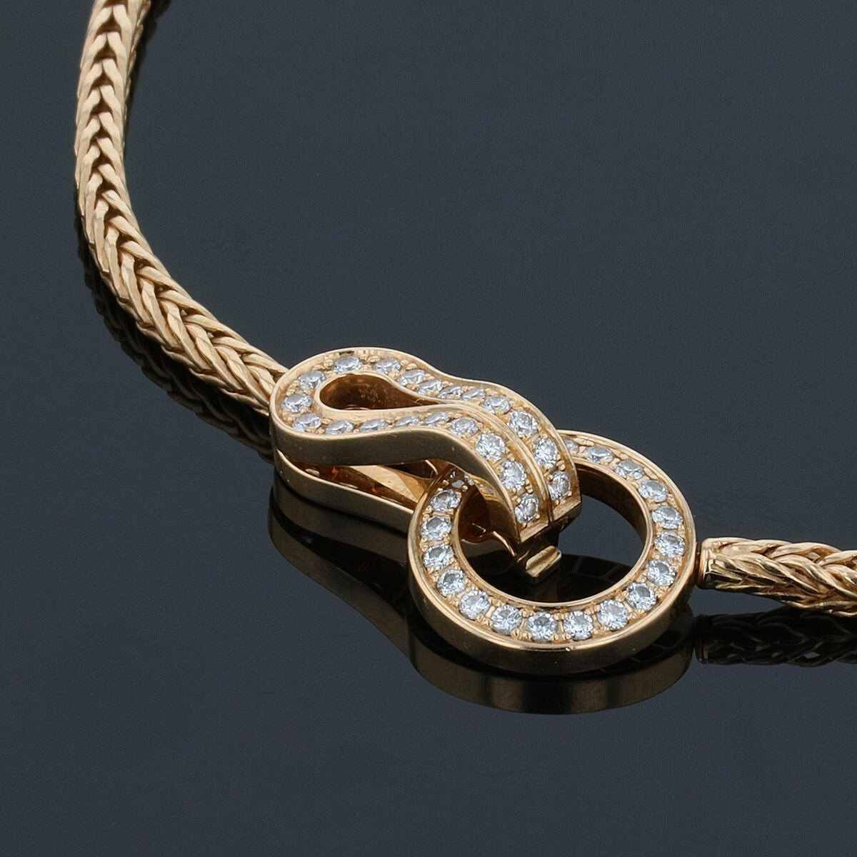 Cartier Agrafe diamonds and gold bracelet