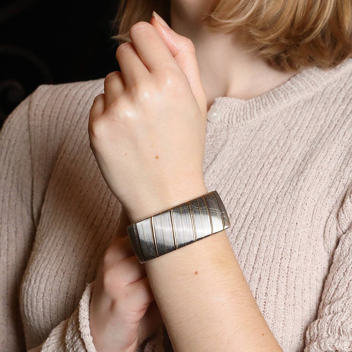 Cartier gold and steel bracelet
