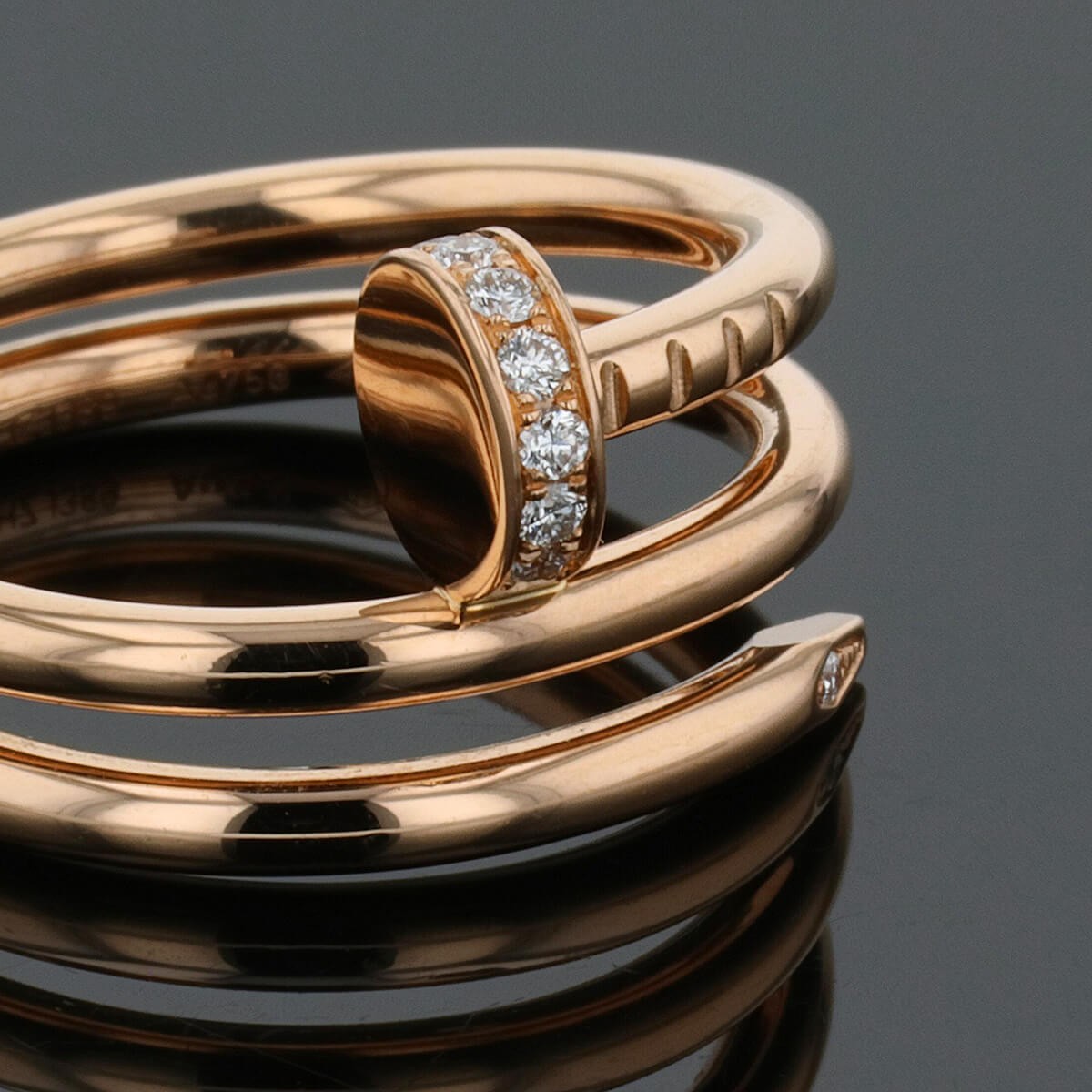 Cartier Juste un Clou diamonds and gold ring