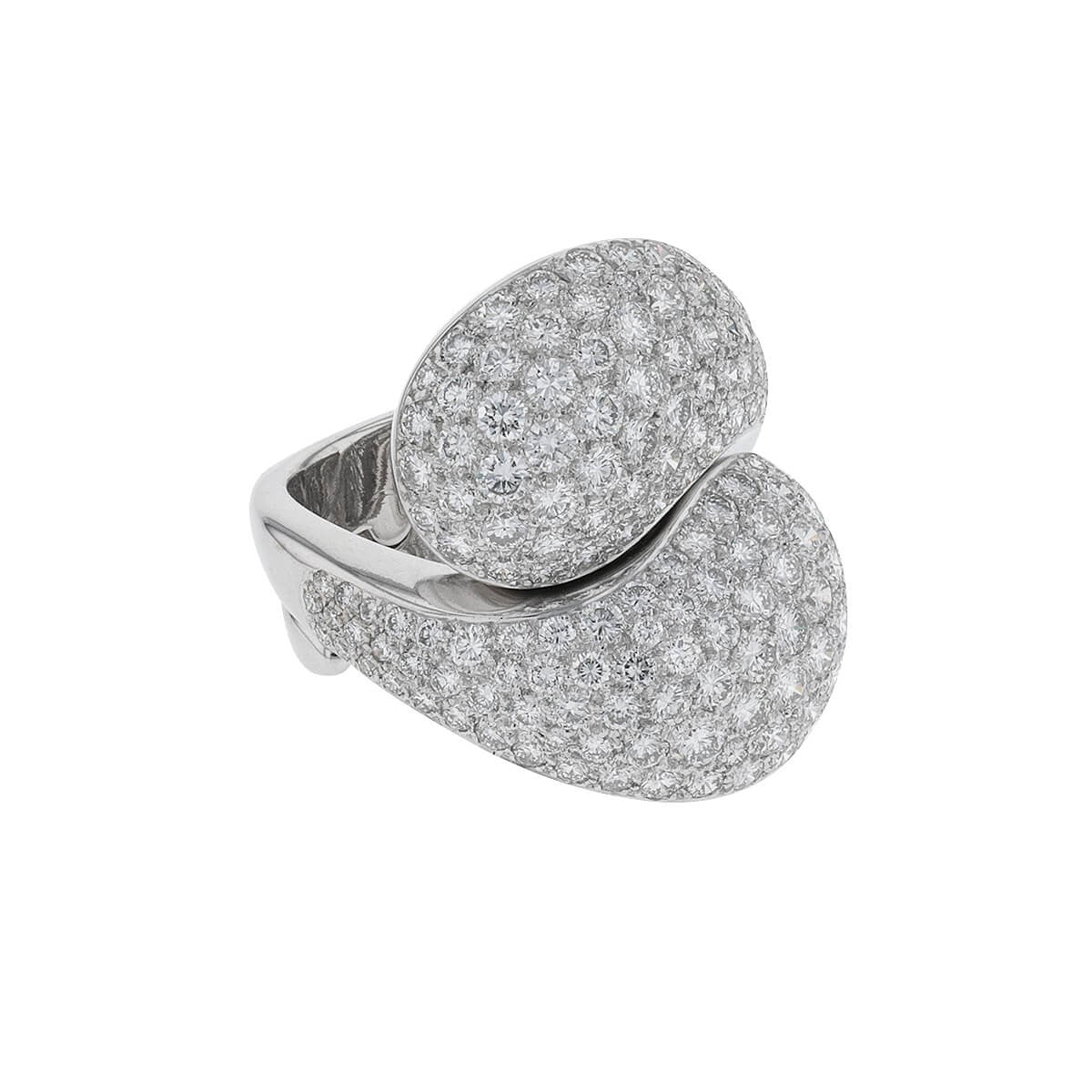 Cartier Le Ying et Le Yang diamonds and gold ring
