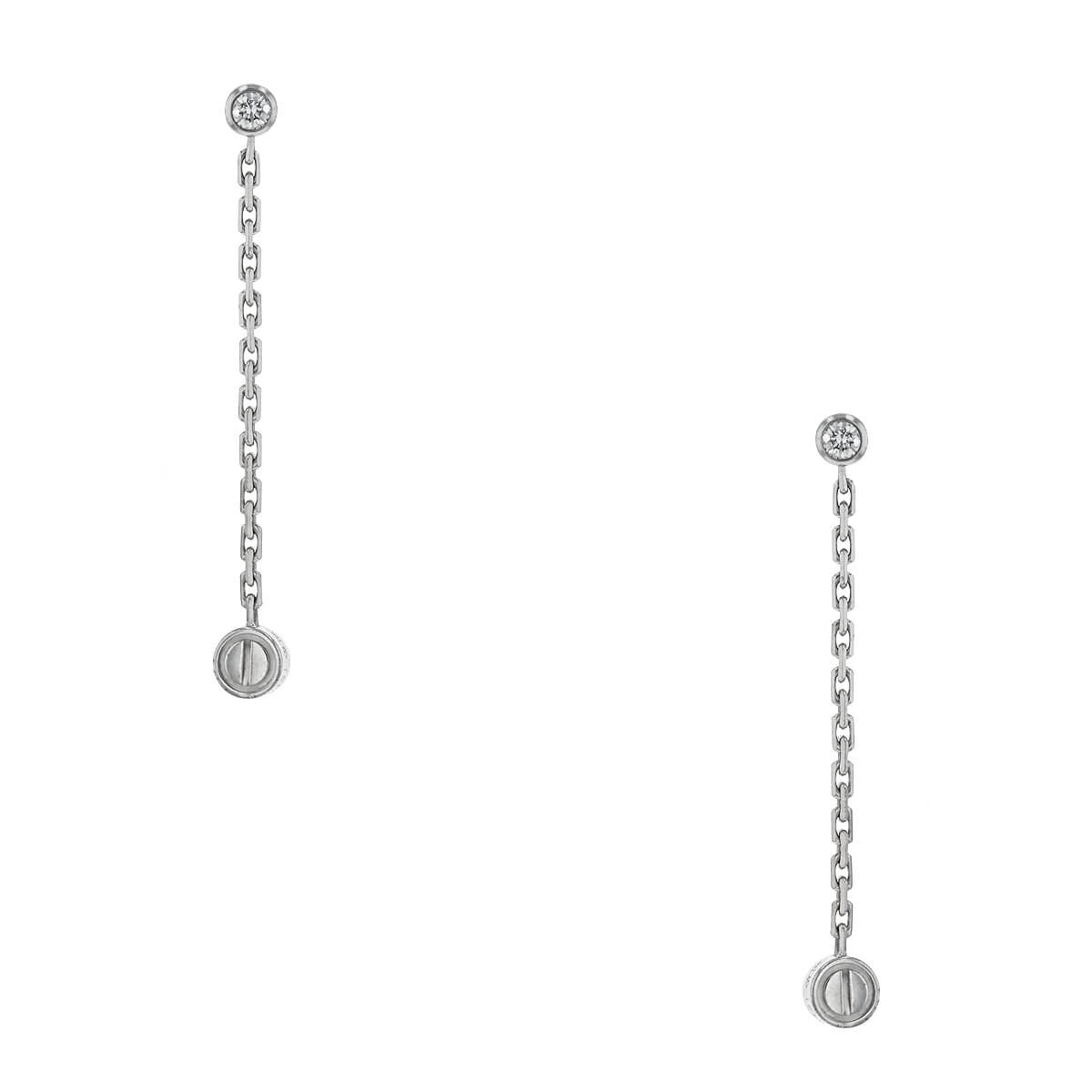Cartier Love diamonds and gold earrings