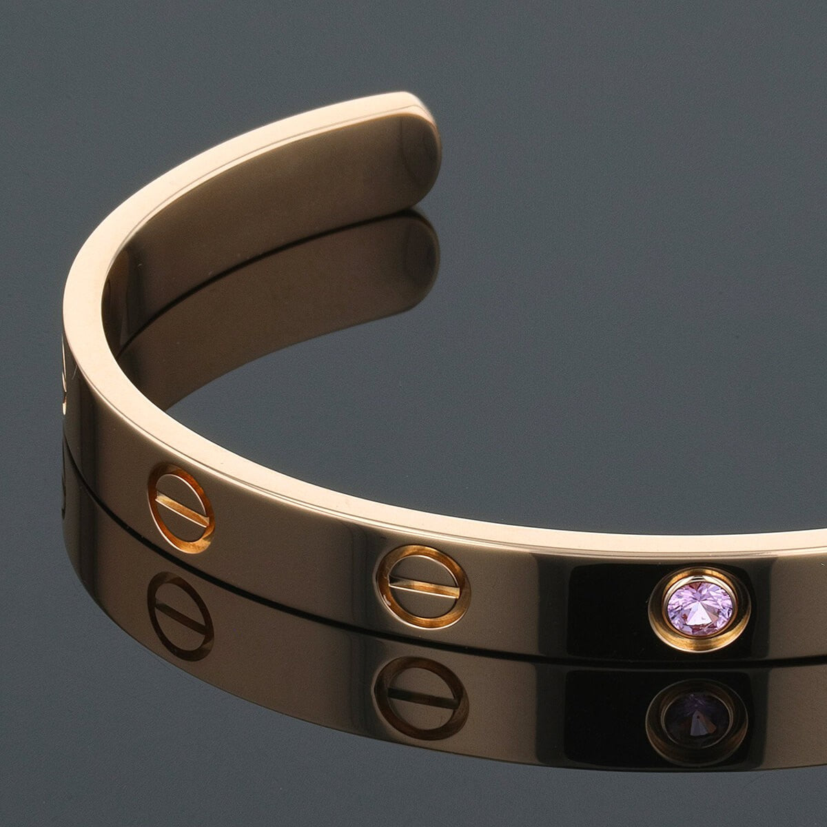Cartier Love pink sapphire and gold bracelet