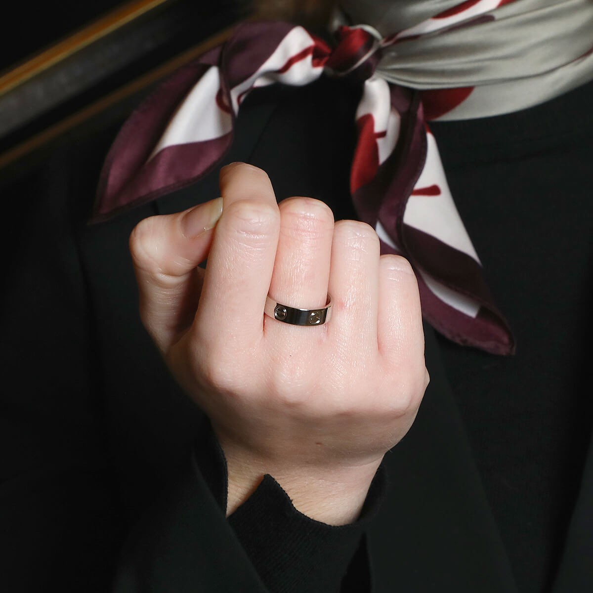 Cartier Love platinum ring