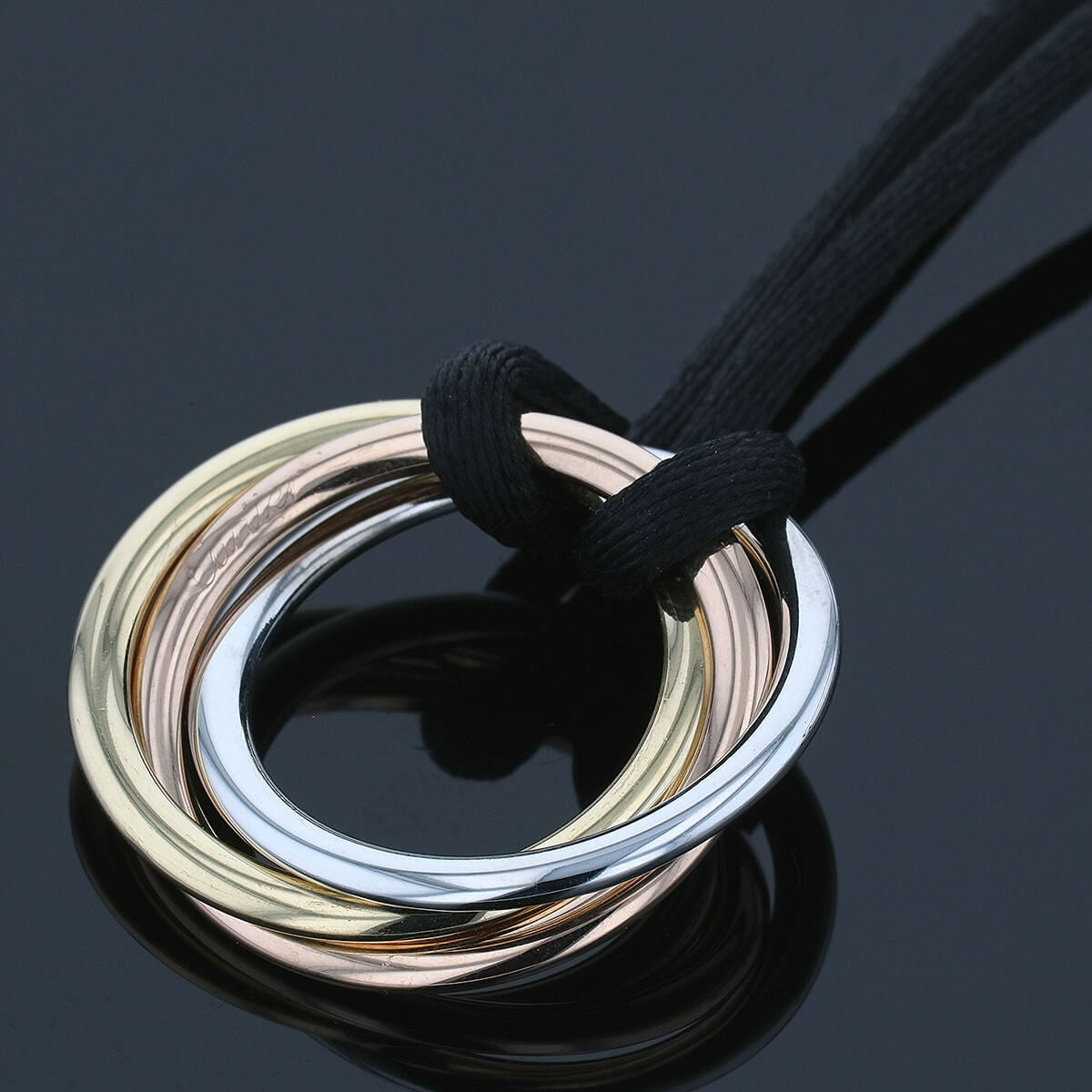 Cartier Trinity three tones gold necklace
