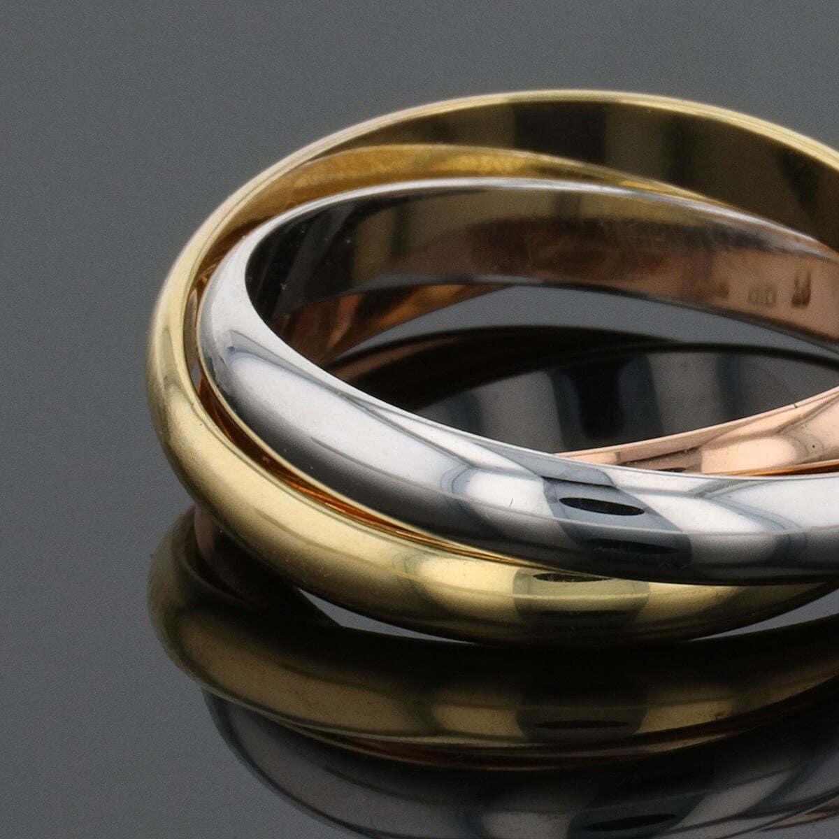 Cartier Trinity three tones gold