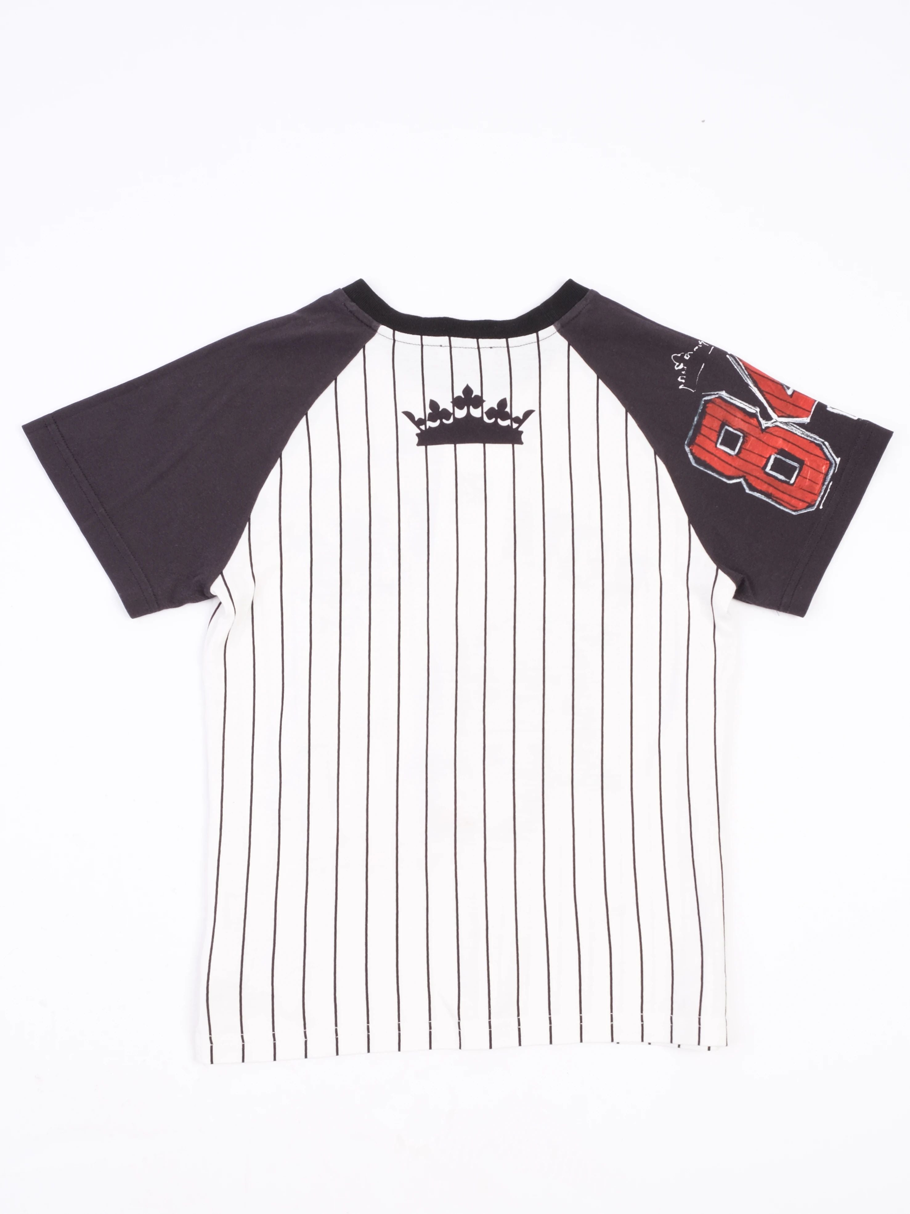 Excellent Dolce Gabbana T-shirt for Kids Size 8 Black & White