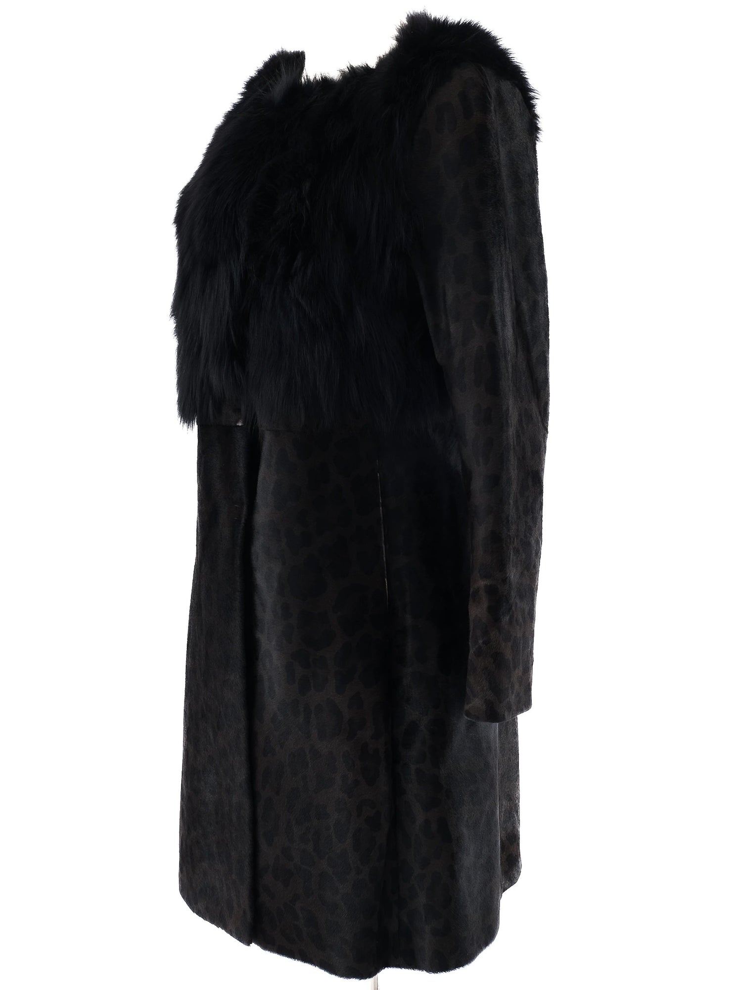 Excellent Prada Orange Fur-Like Coat Size L Women