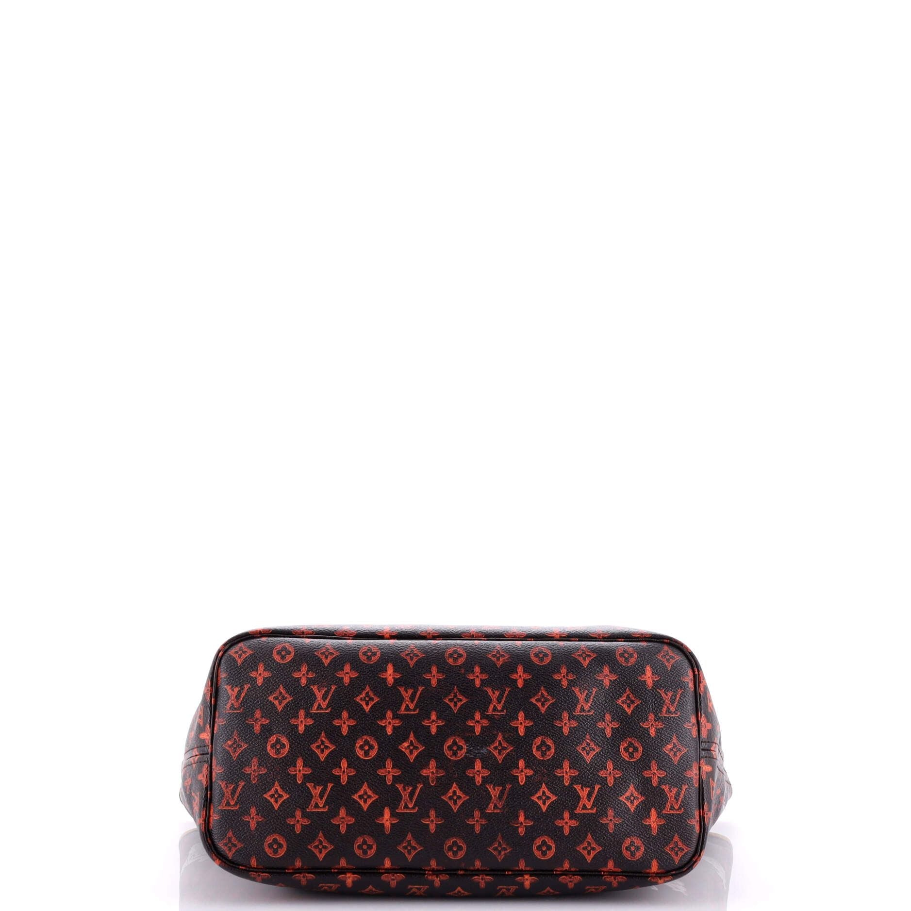 Louis Vuitton Neverfull Nm Tote Limited Edition Grace Coddington Catogram Canvas Mm