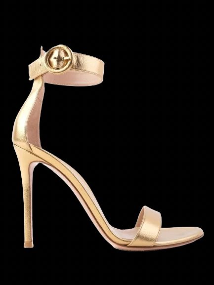 Excellent Gianvito Rossi Yellow Leather High-Heeled Sandals