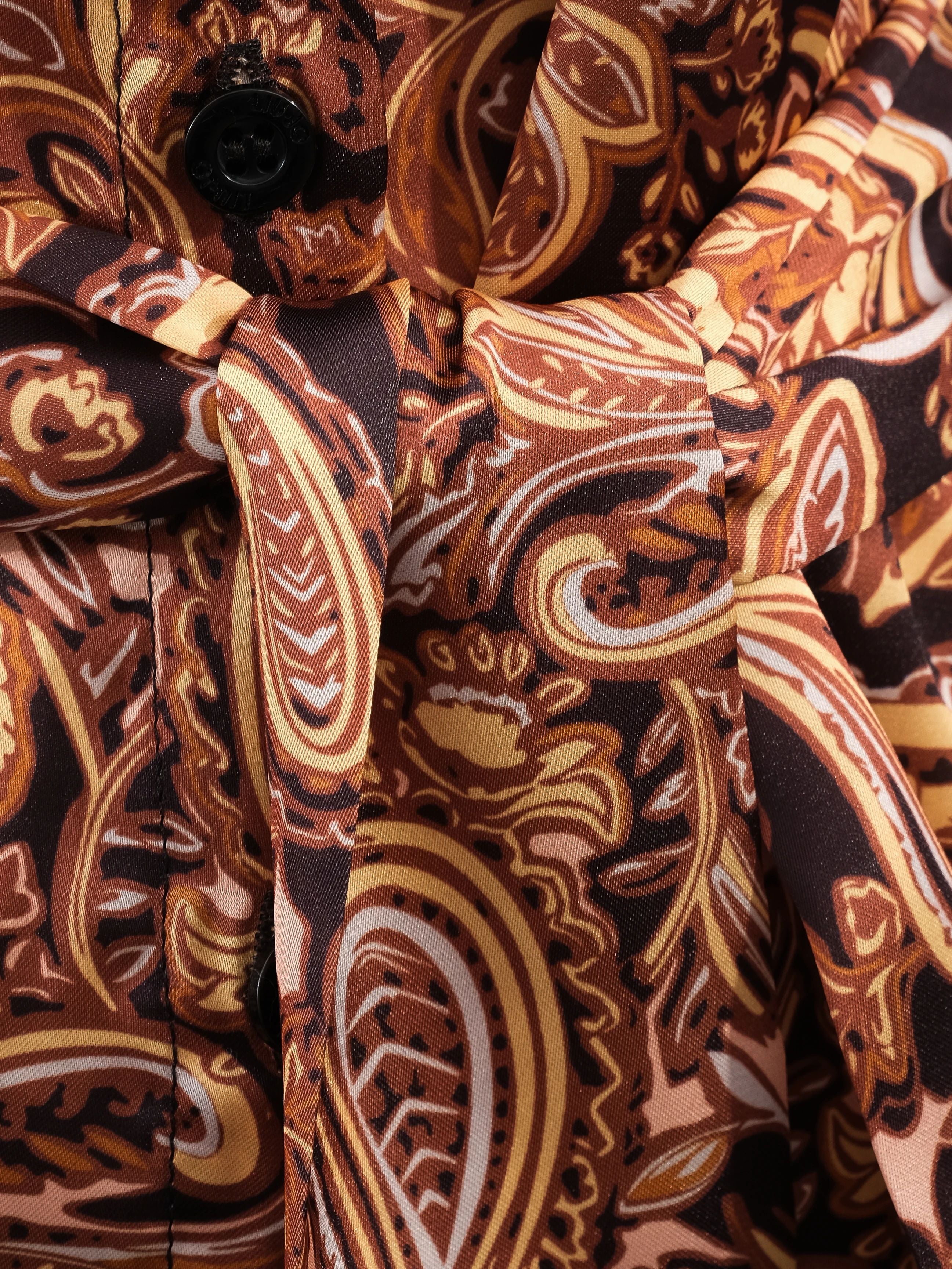Excellent Liu Jo Paisley Blouse Size XS with Tie Belt