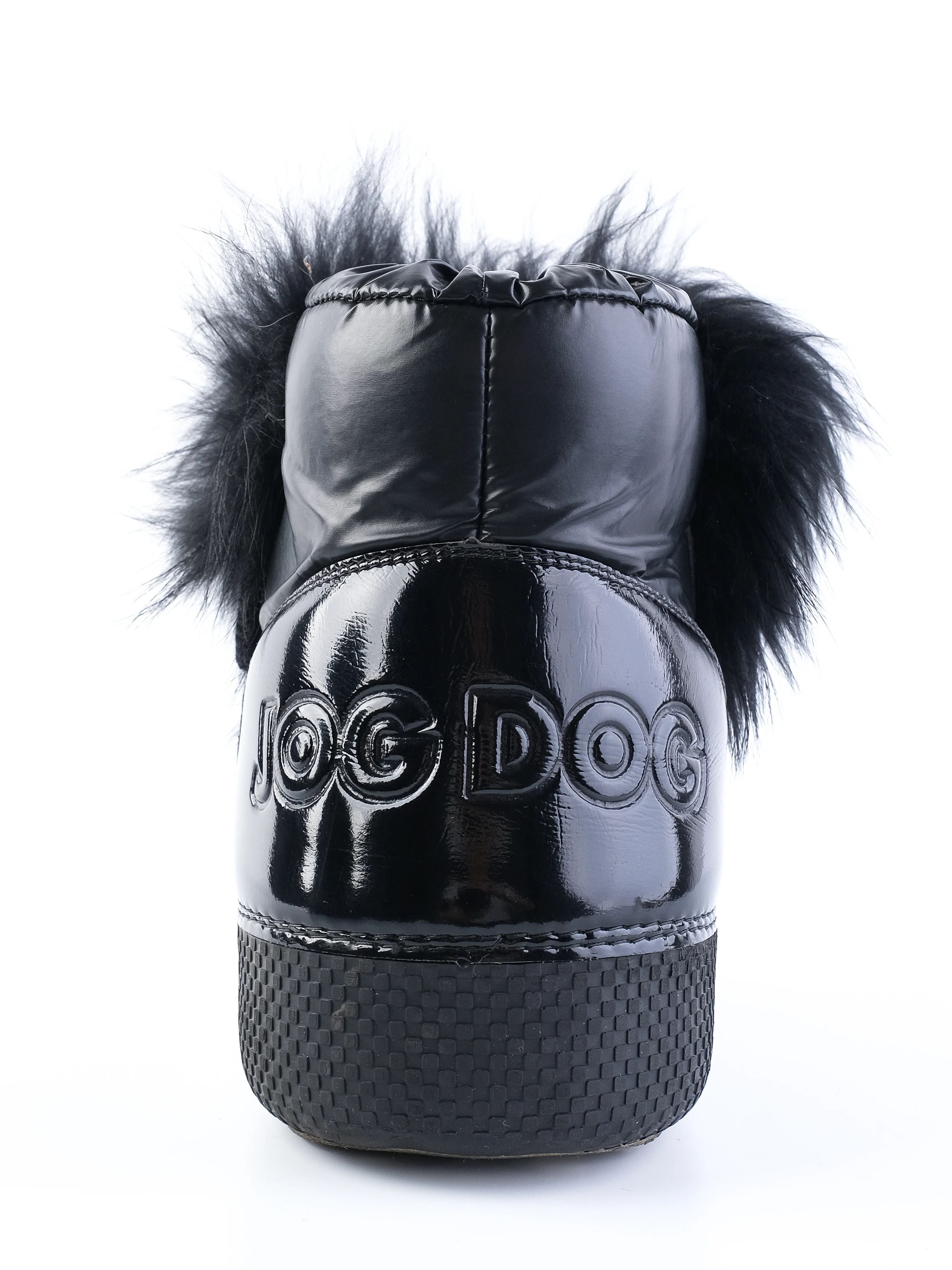 Excellent Jog Dog Kids Winter Boots Black Leather Size 34
