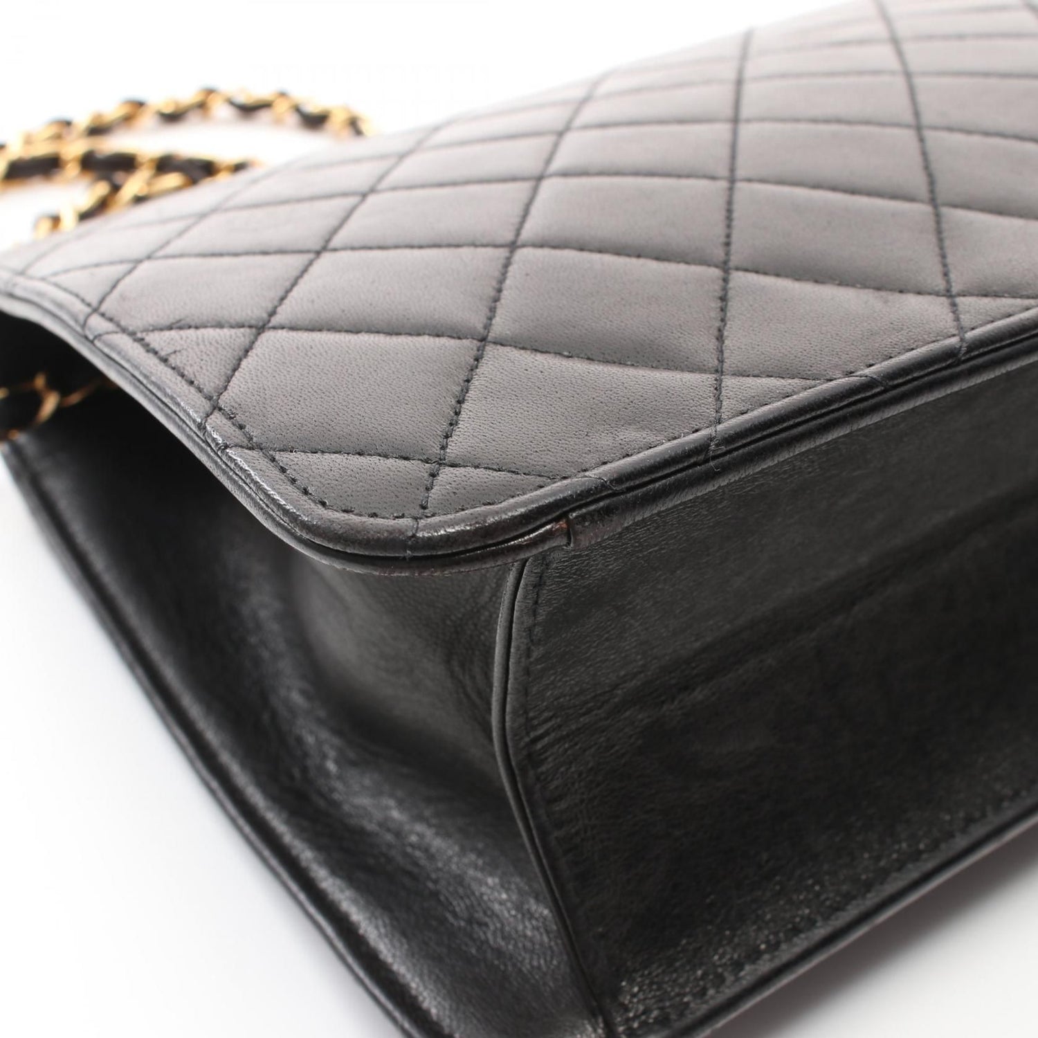 Chanel Lambskin Quilted Medium Single Flap Black