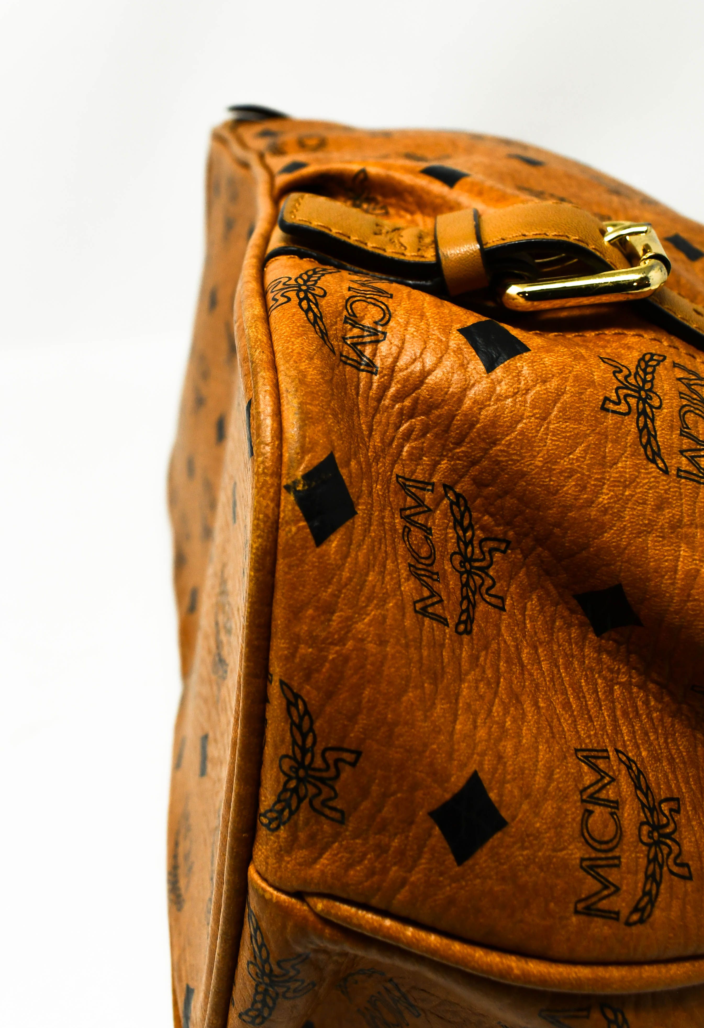 MCM Shoulder Bag Camel Cognac