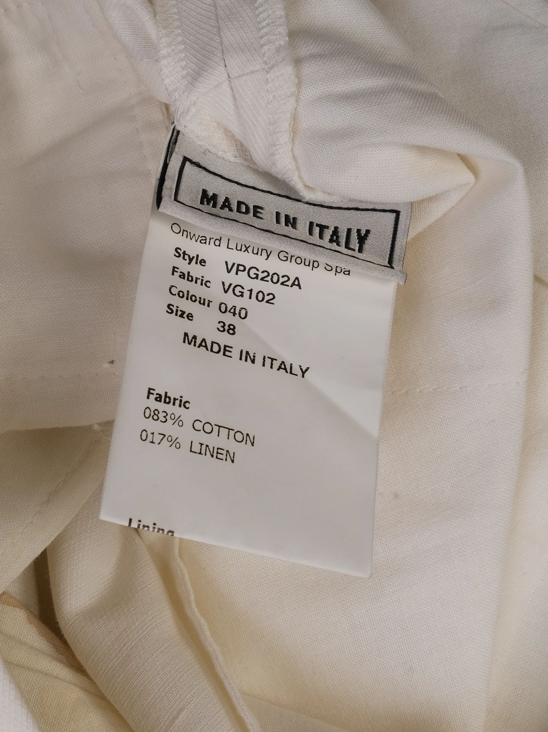 Excellent Veronique Branquinho White Trousers Size XS