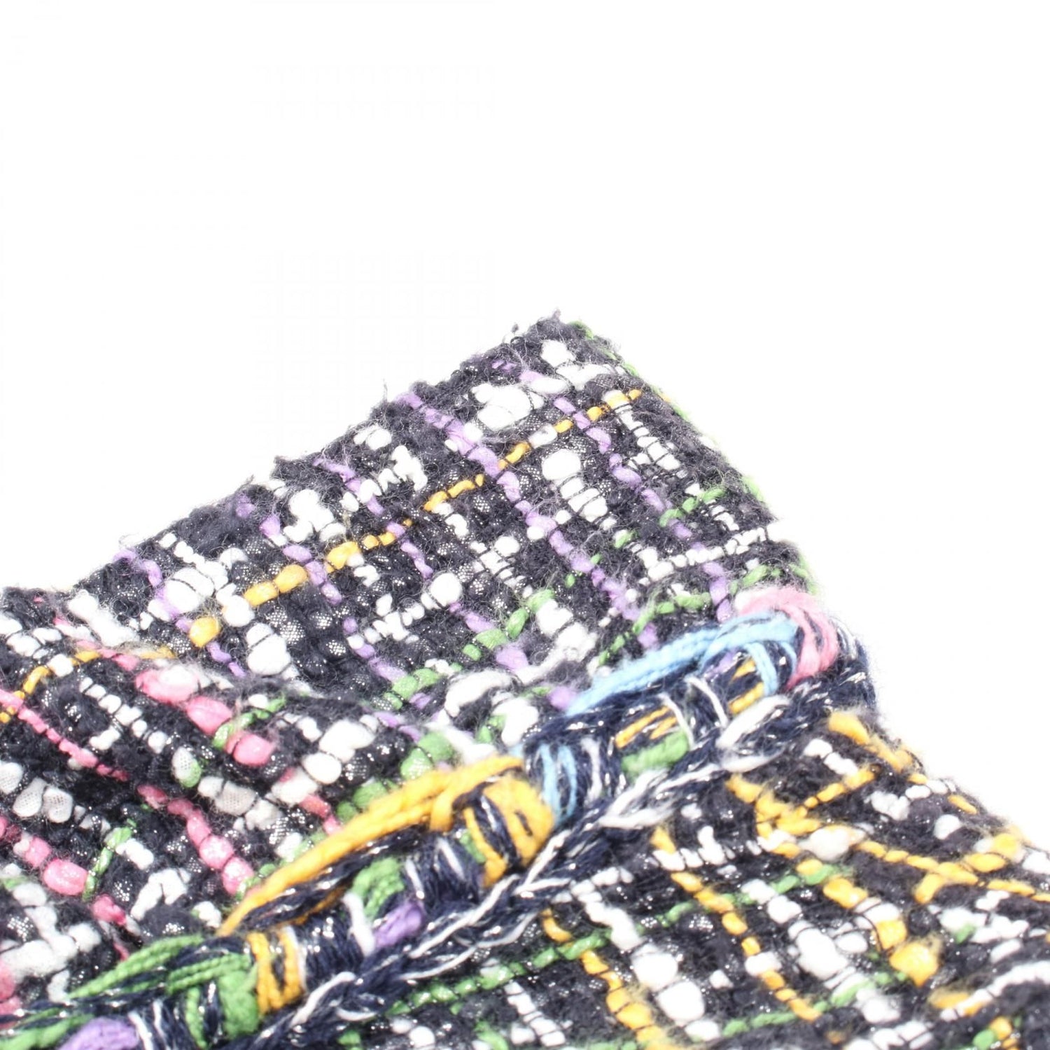 Chanel Black Multicolor Tweed Dress Cotton P 40406v 29250
