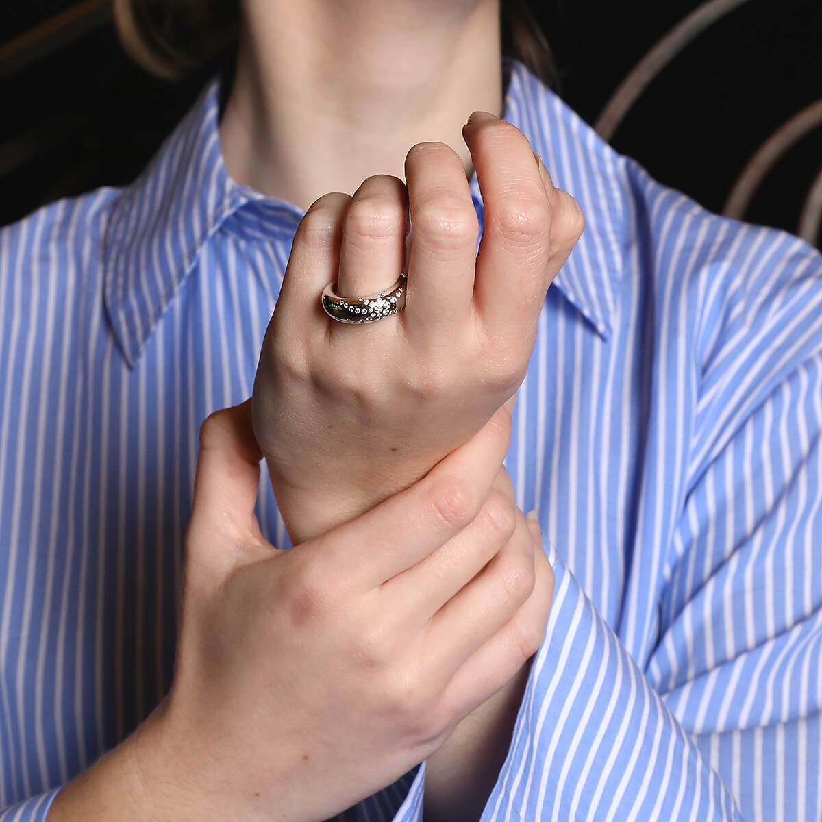 Chaumet Anneau diamonds and gold ring