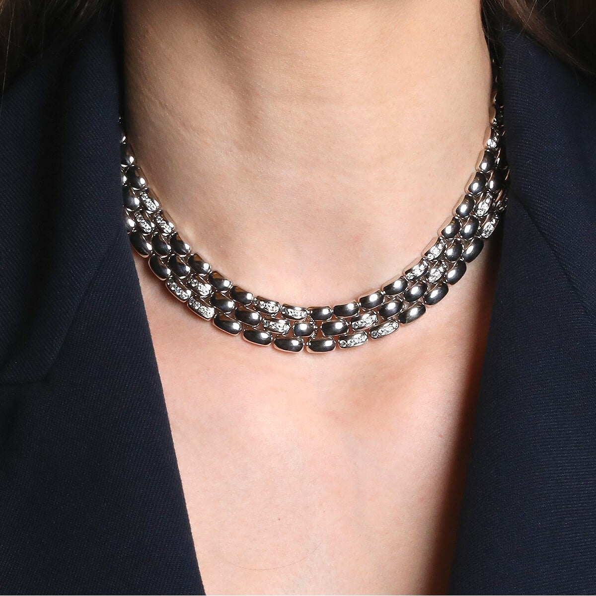 Chaumet diamonds and gold necklace